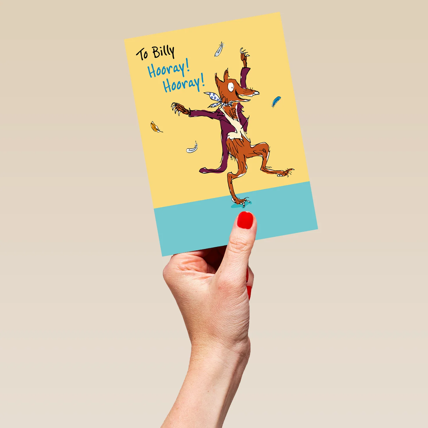 Personalised Roald Dahl's Fantastic Mr. Fox Celebration Card - Image 5
