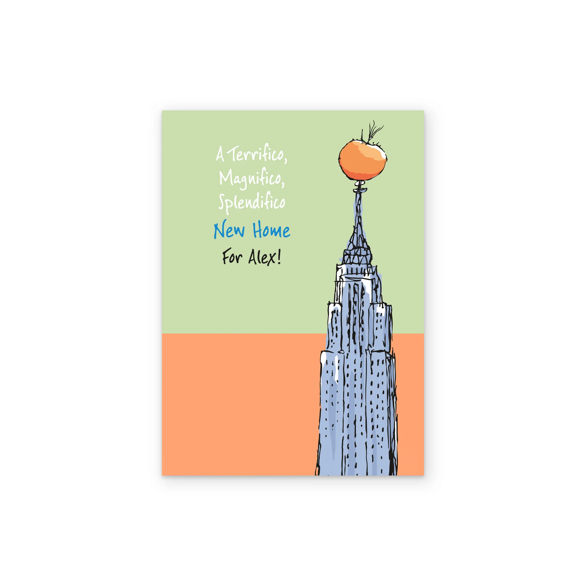 Personalised Roald Dahl's James and the Giant Peach New Home Card - Image 2