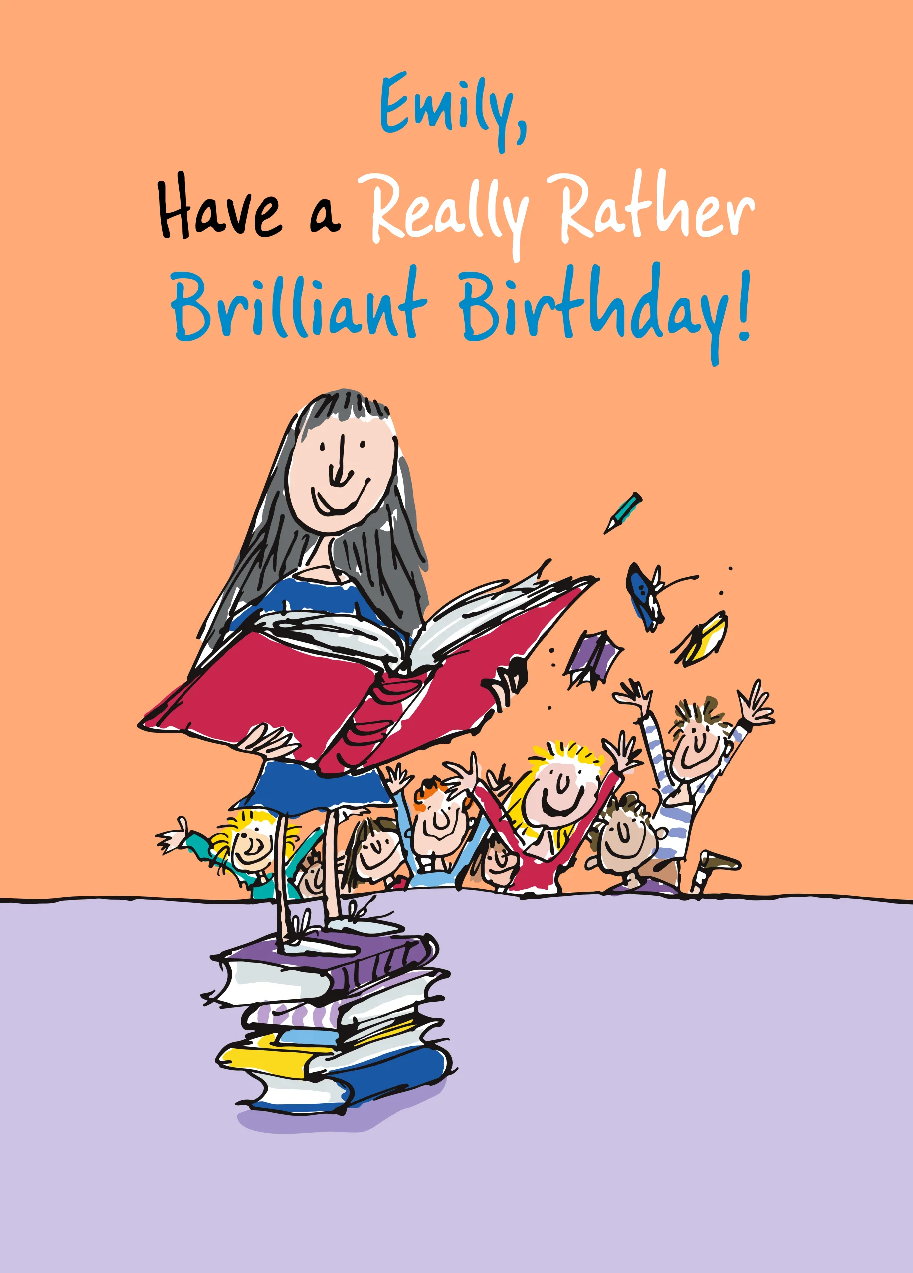 Personalised Roald Dahl's Matilda 'Brilliant' Birthday Card
