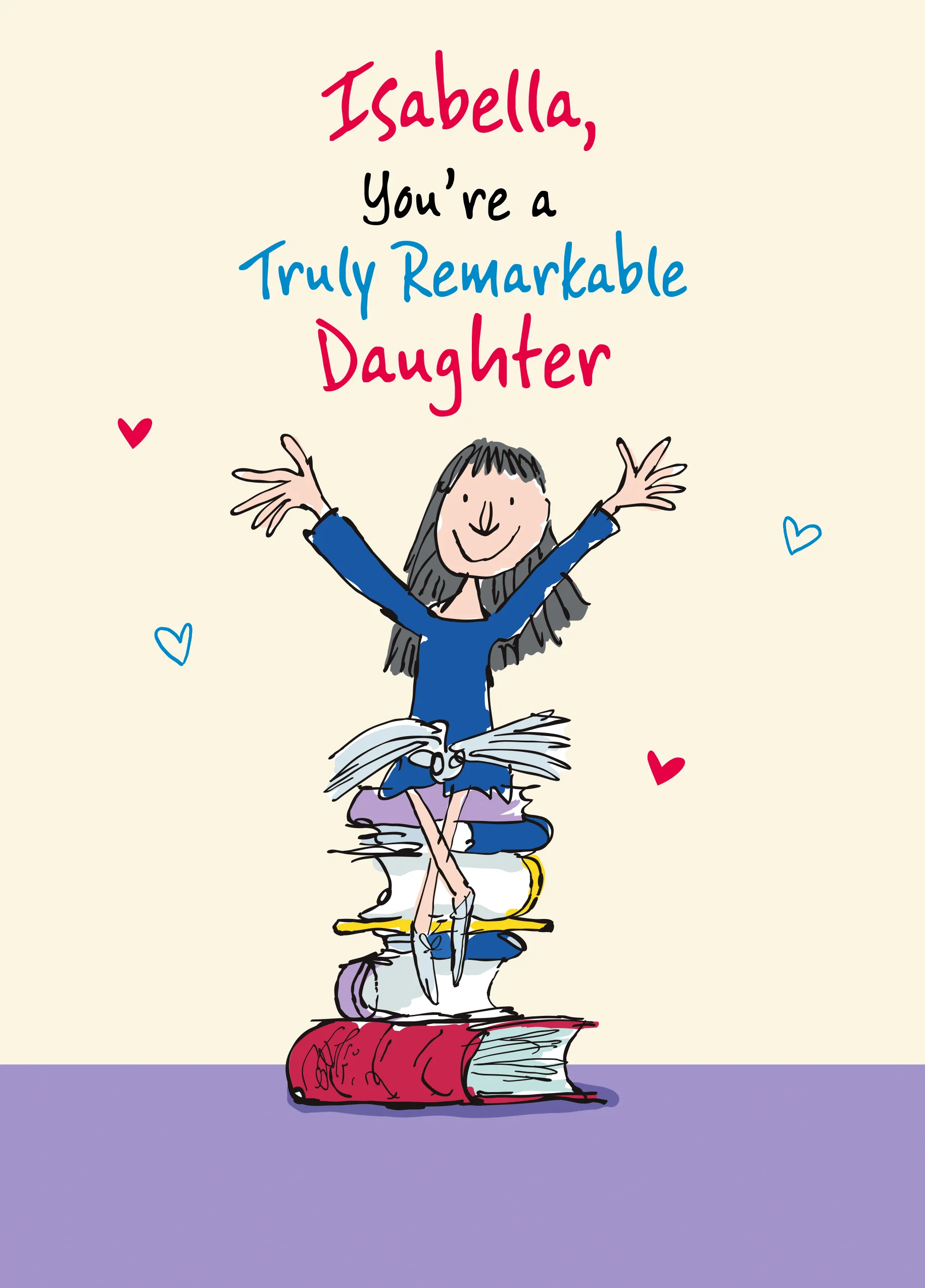 Personalised Roald Dahl's Matilda Daughter Birthday Card