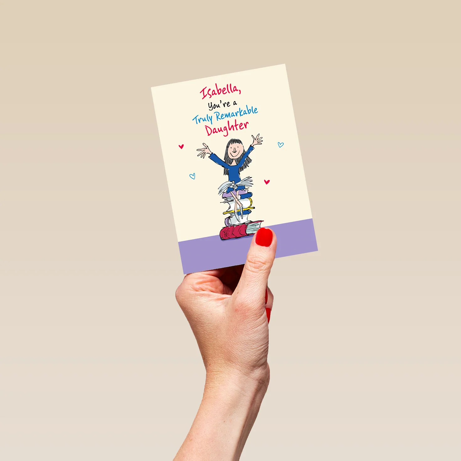 Personalised Roald Dahl's Matilda Daughter Birthday Card - Image 4