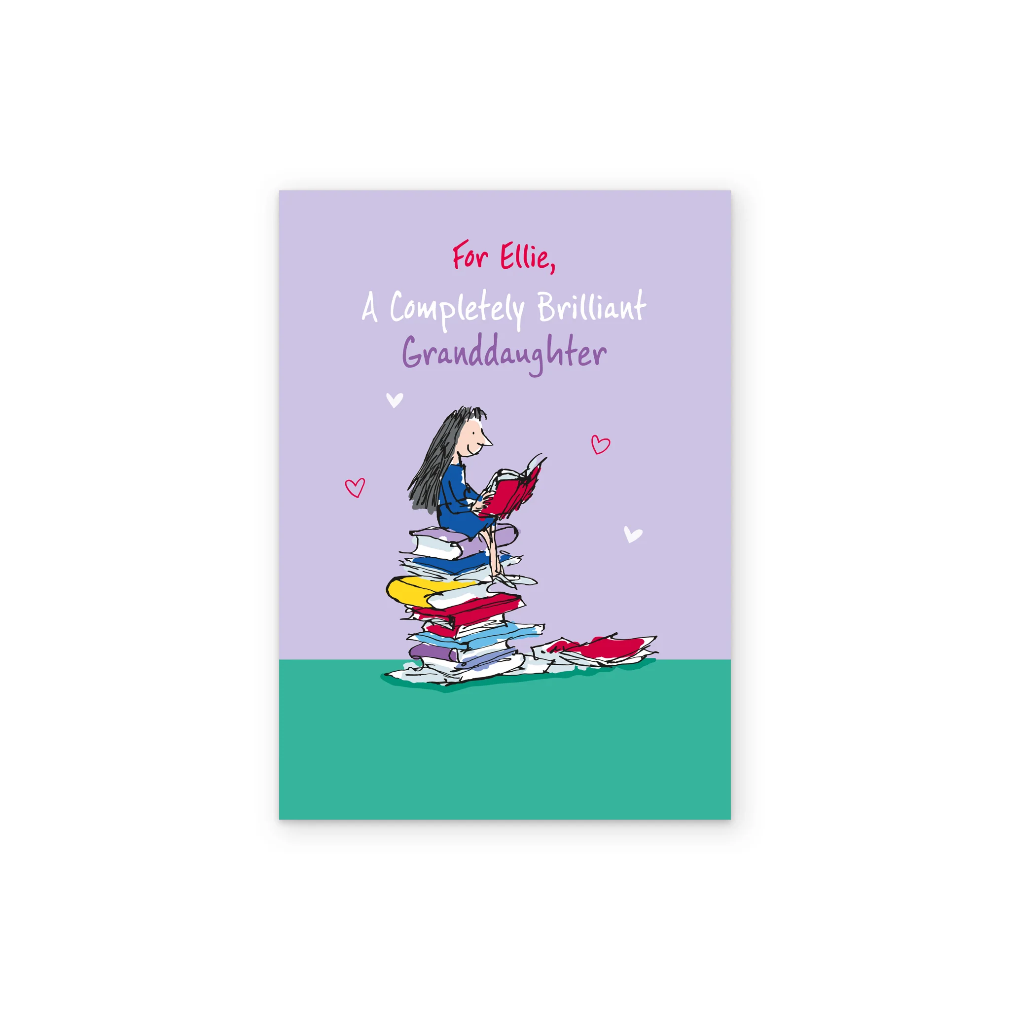 Personalised Roald Dahl's Matilda Granddaughter Birthday Card - Image 2