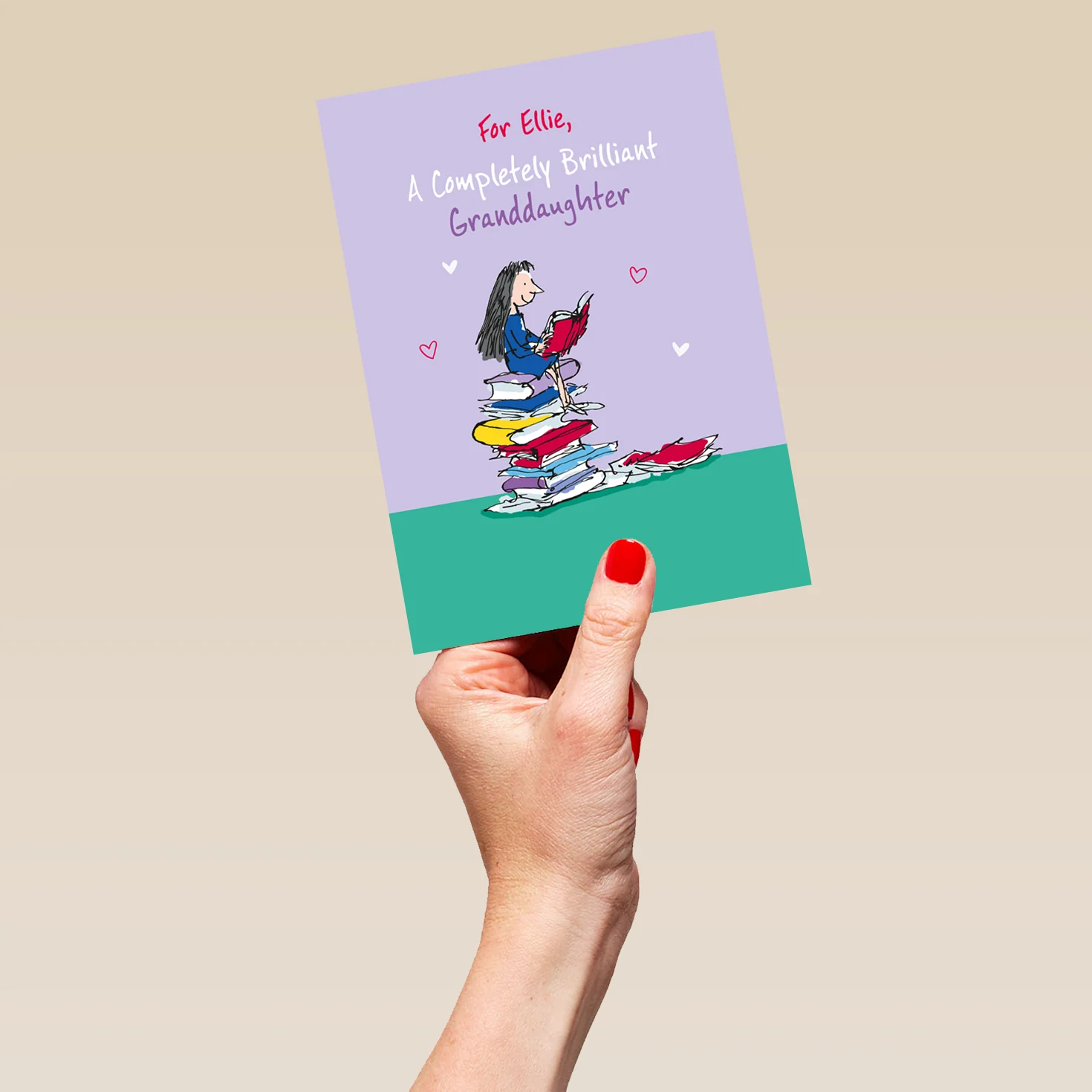 Personalised Roald Dahl's Matilda Granddaughter Birthday Card - Image 5