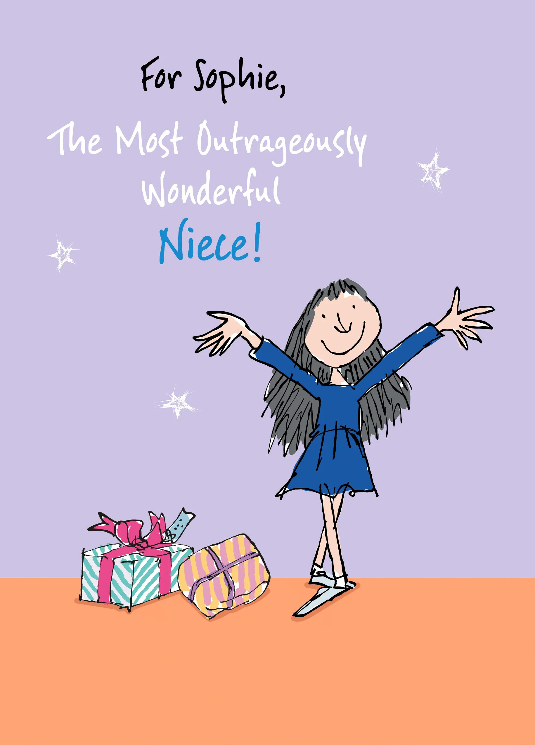 Personalised Roald Dahl's Matilda Niece Birthday Card