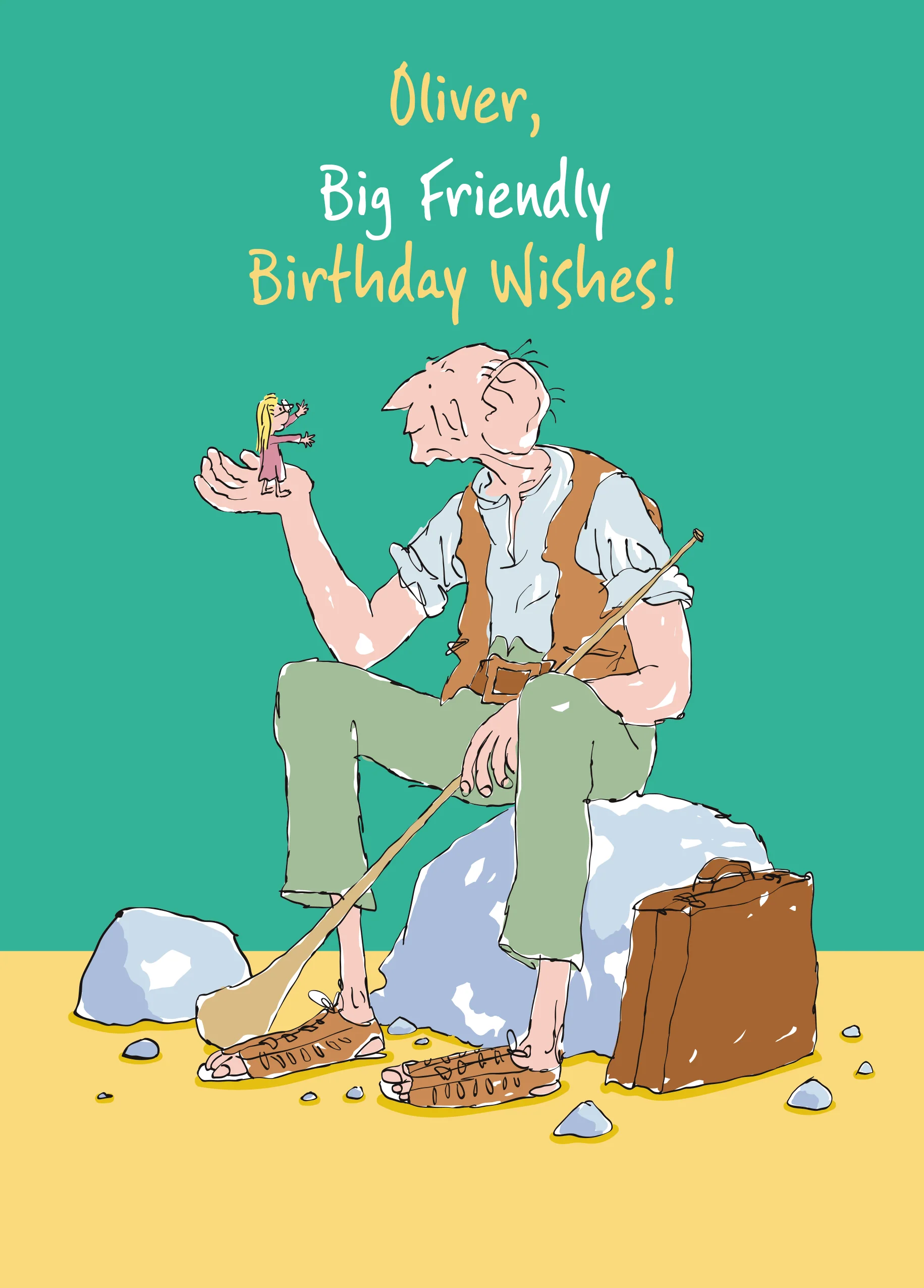 Personalised Roald Dahl's The BFG 'Big Friendly' Birthday Card