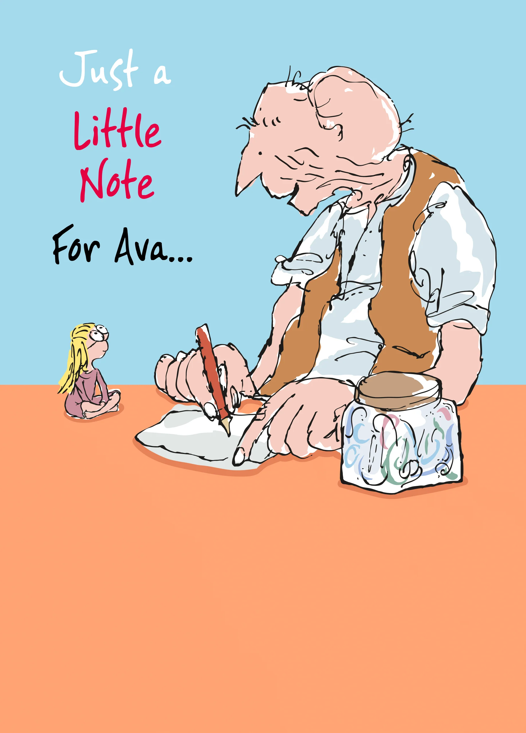 Personalised Roald Dahl's The BFG Just to Say Card