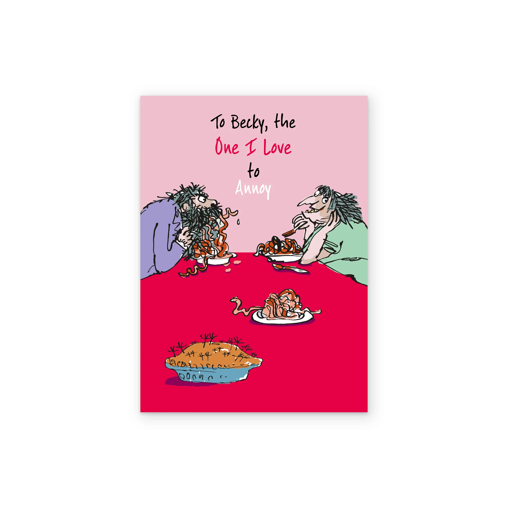 Personalised Roald Dahl's The Twits One I Love Birthday/Anniversary Card - Image 2