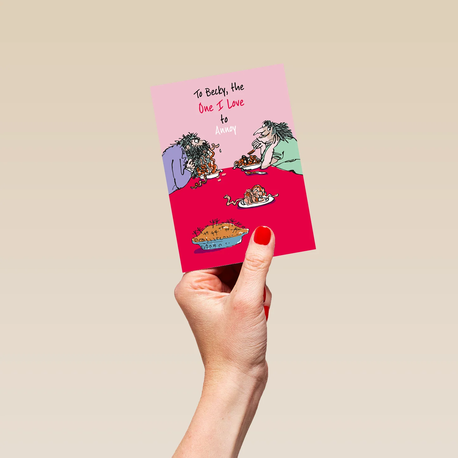Personalised Roald Dahl's The Twits One I Love Birthday/Anniversary Card - Image 4