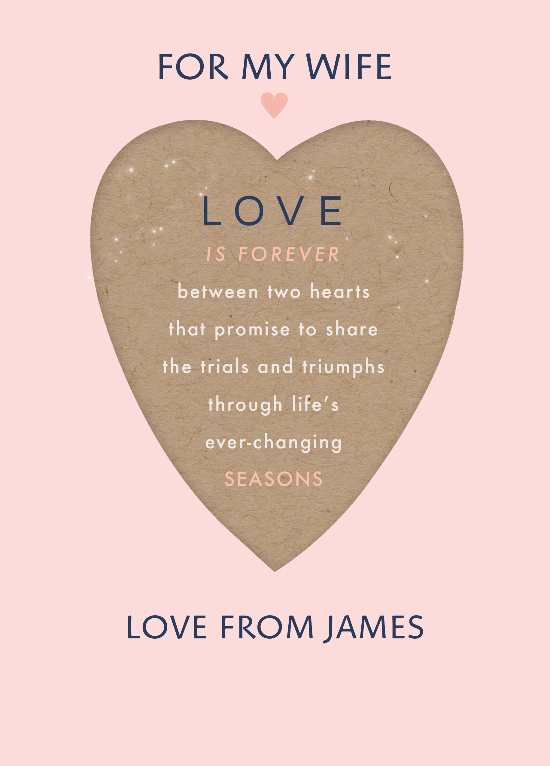 Personalised Romantic Verse Valentine's Day Card for Wife