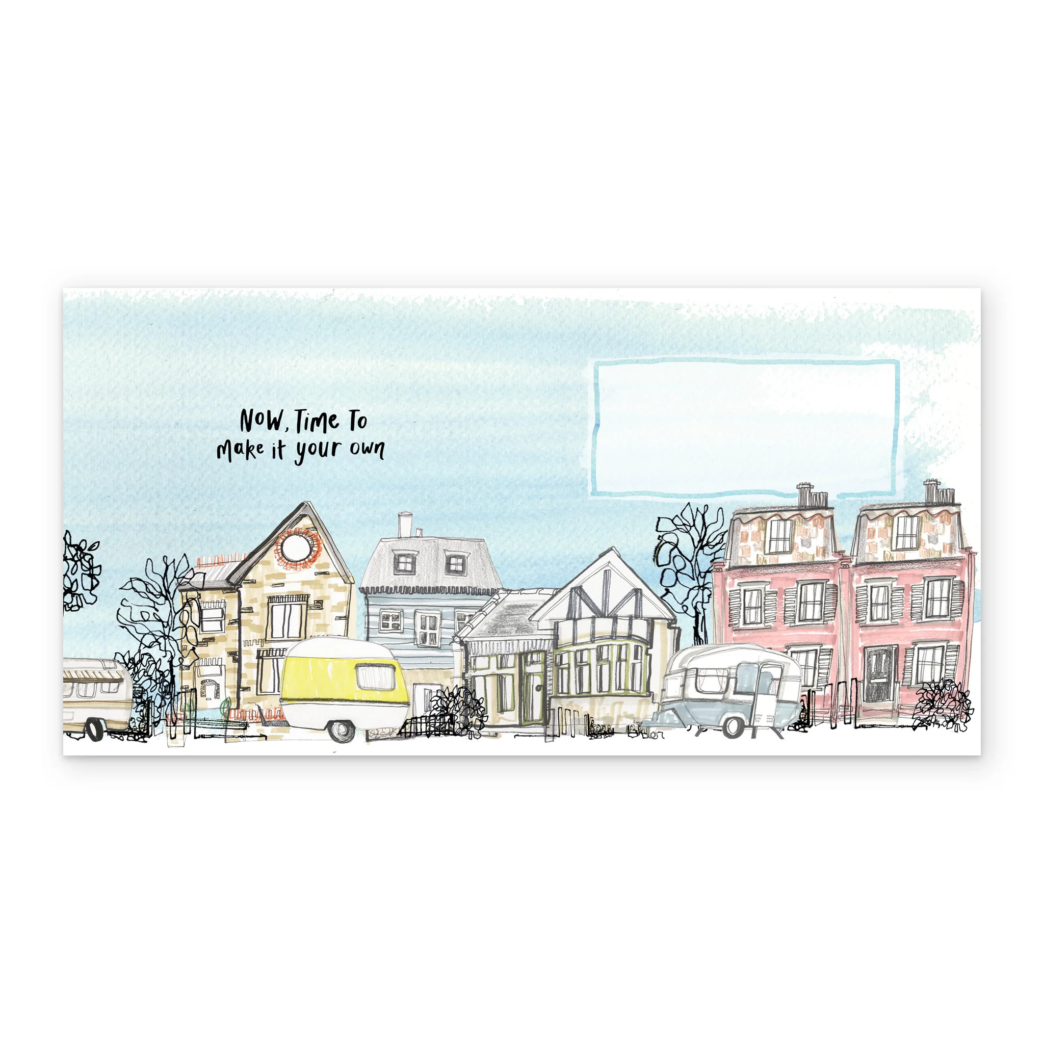 Personalised Row of Houses New Home Card - Image 3