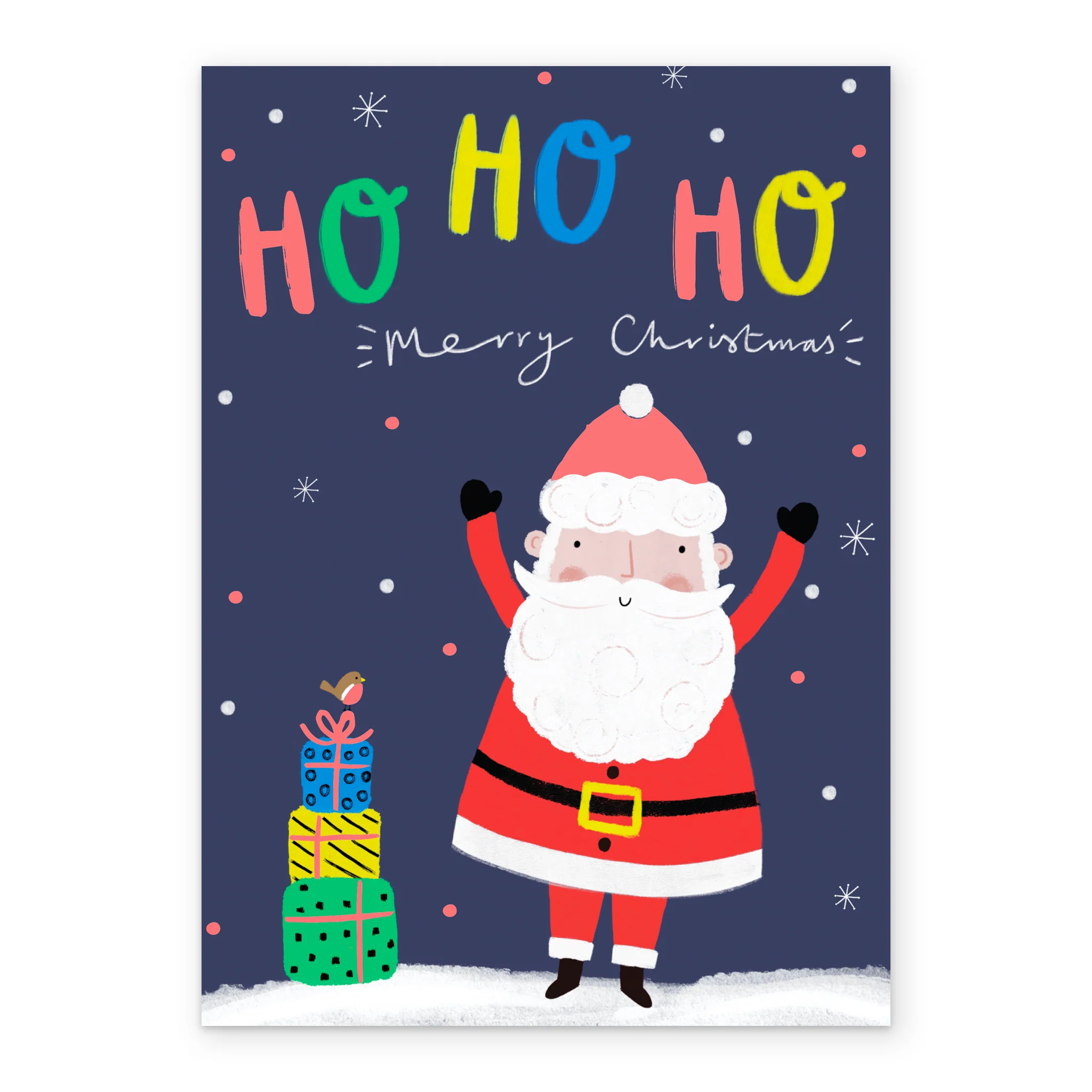 Personalised Santa Claus Ho Ho Ho Christmas Card - Image 2
