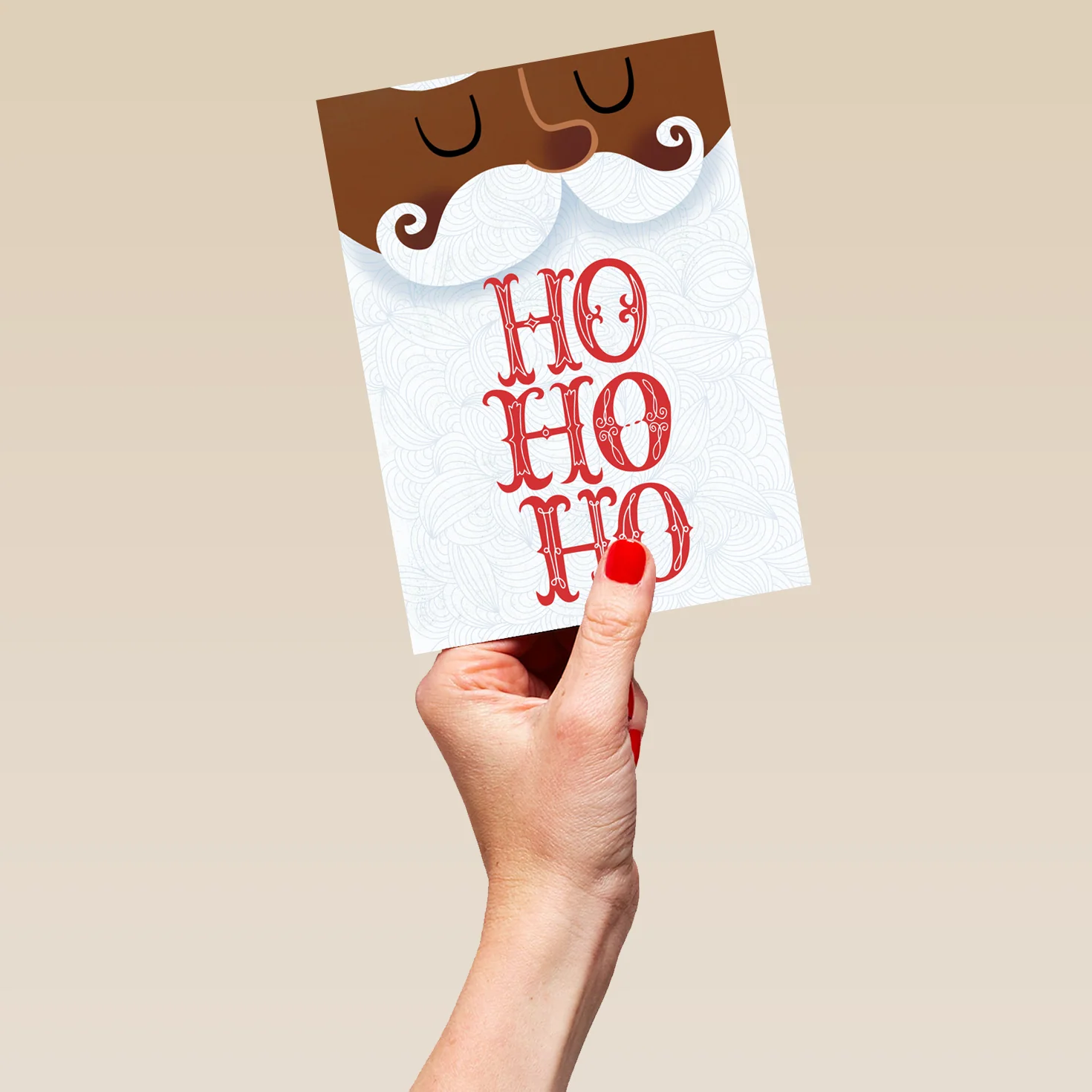 Personalised Santa Ho Ho Ho Christmas Card - Image 5