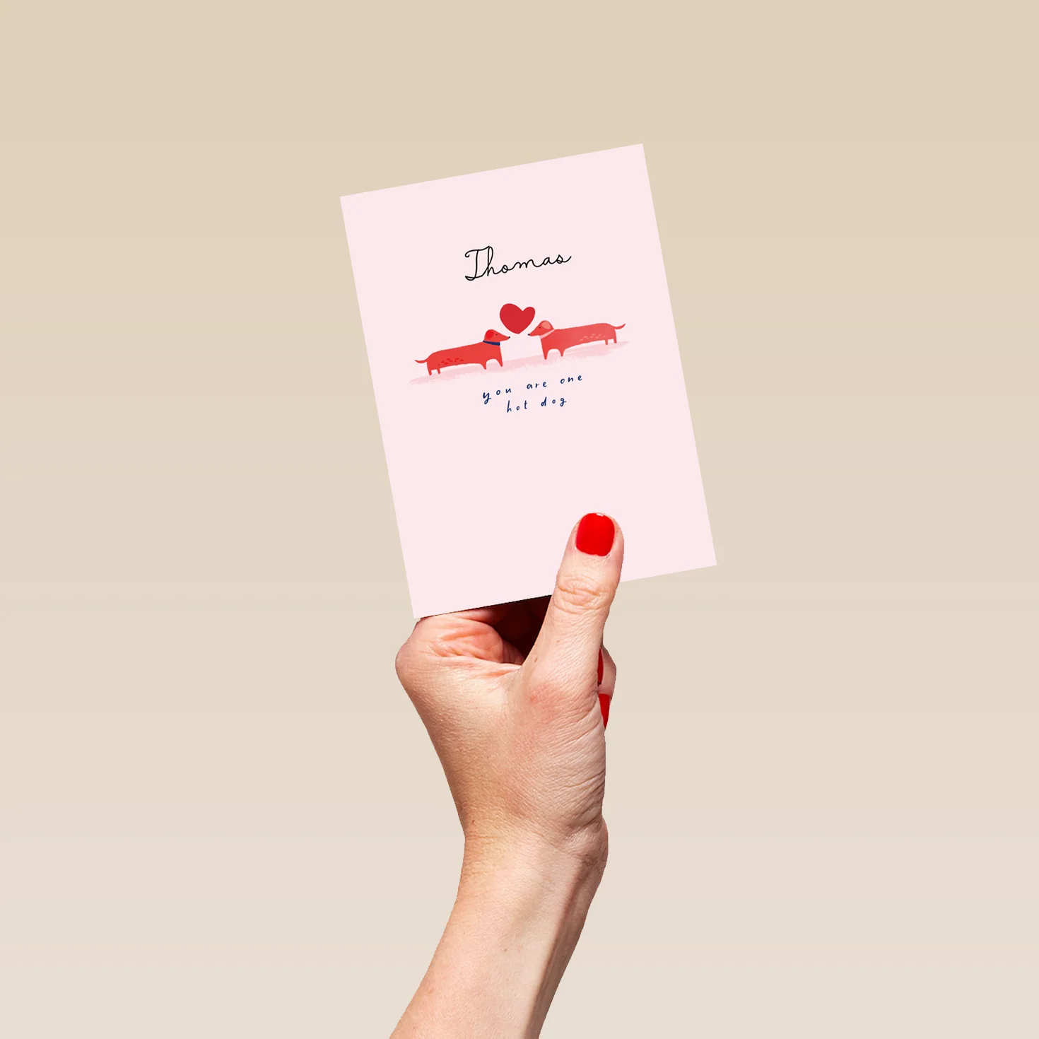 Personalised Sausage Dogs Valentine's Day Card - Image 4