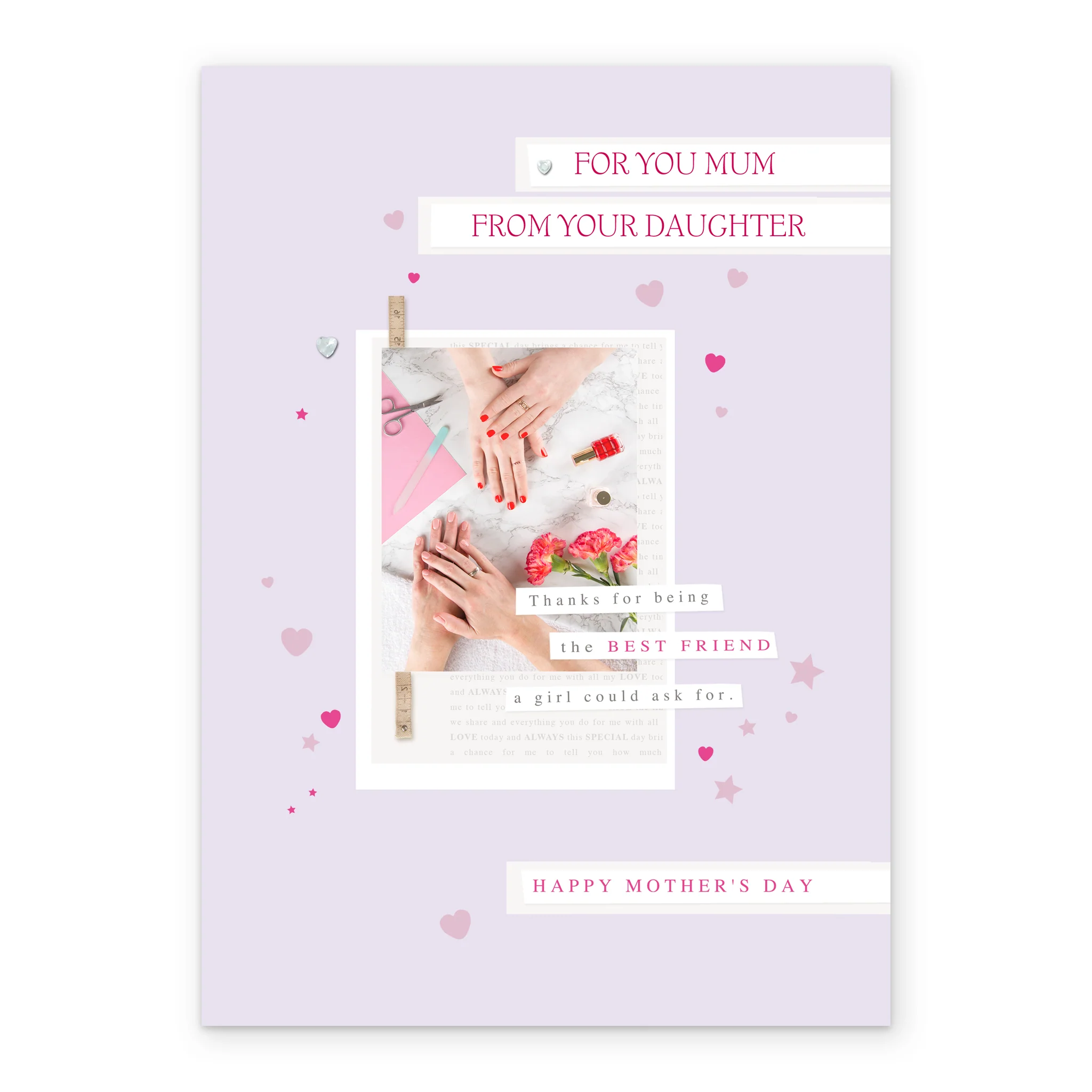 Personalised Scrapbook Design Mother's Day Photo Upload Card - Image 2