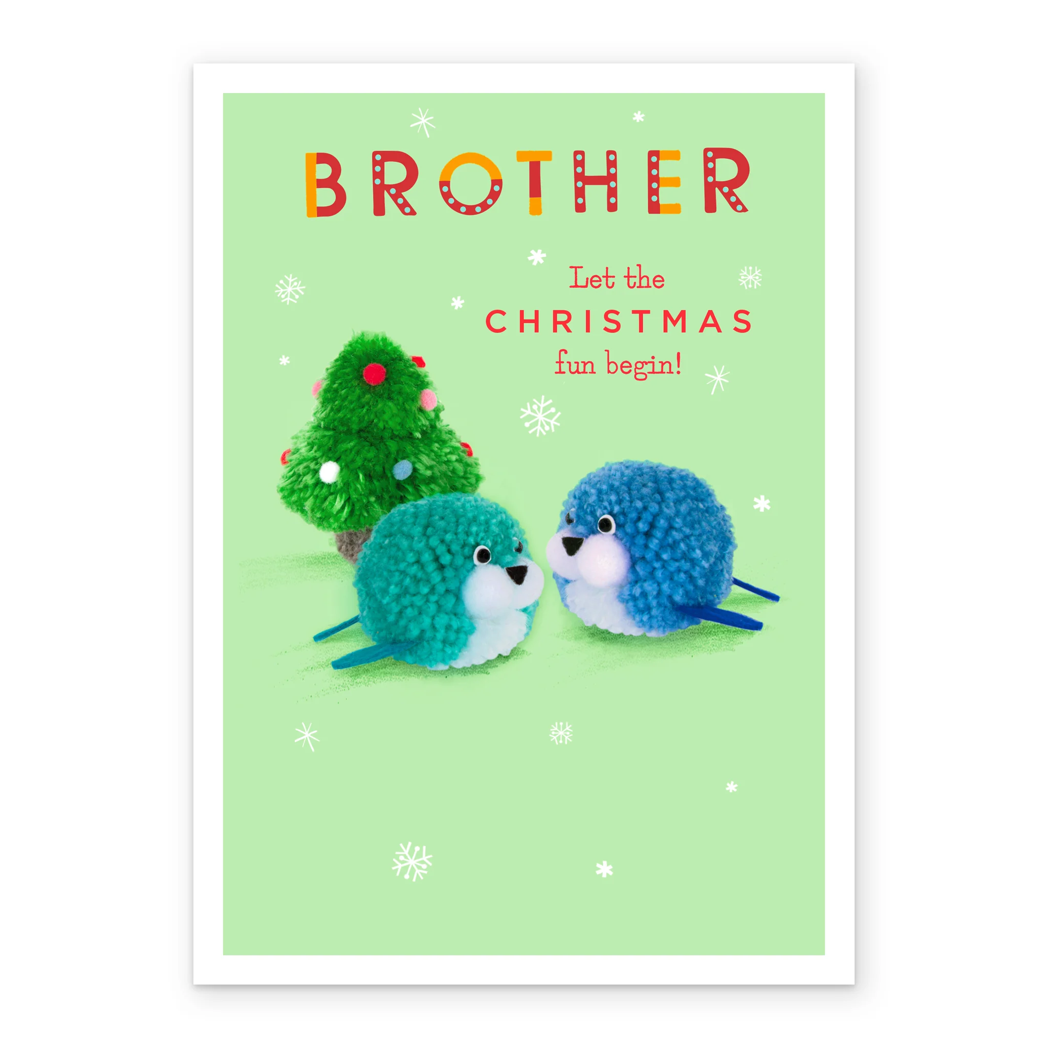 Personalised Seal Christmas Card For Brother - Image 2