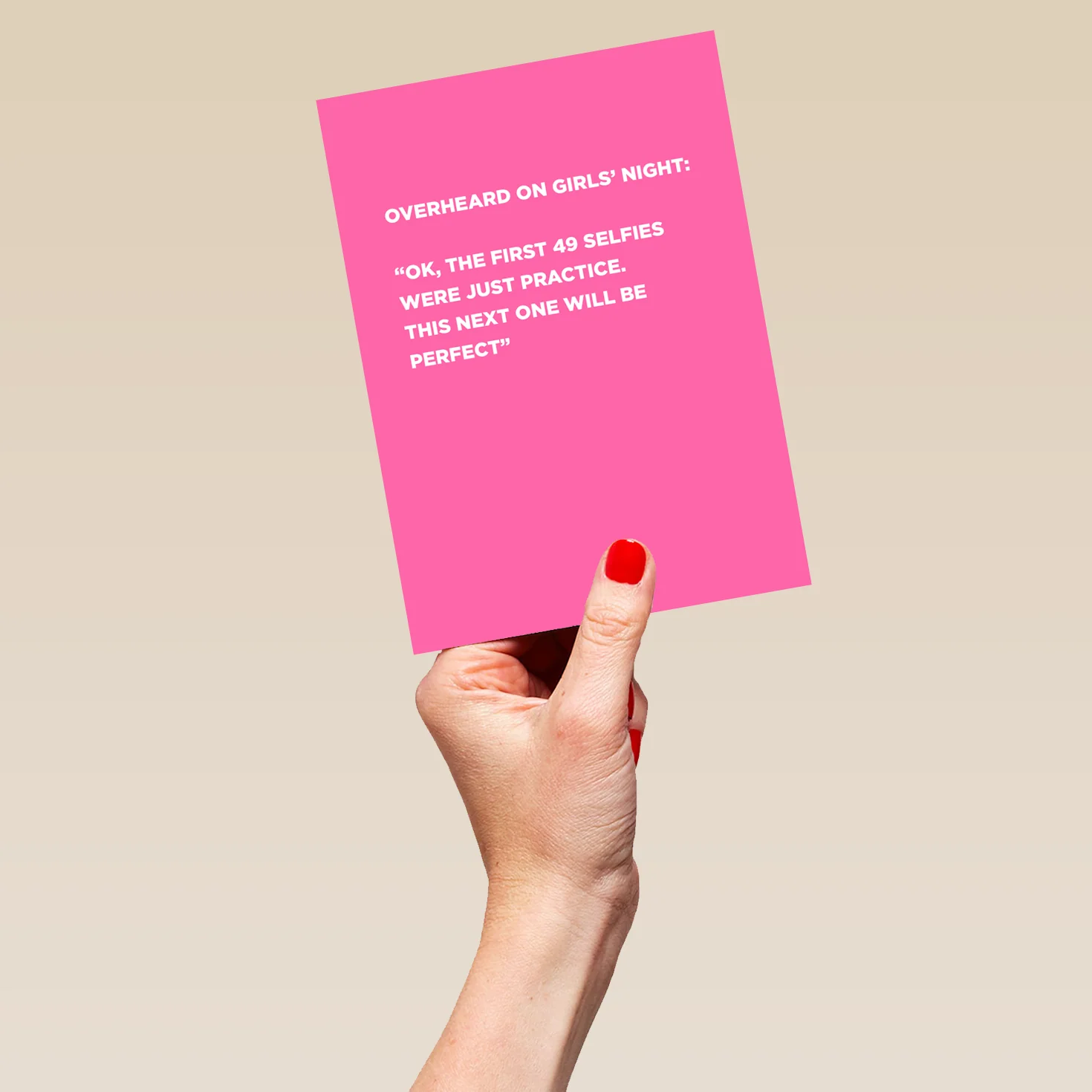 Personalised Selfie Girls' Night Out Card - Image 5