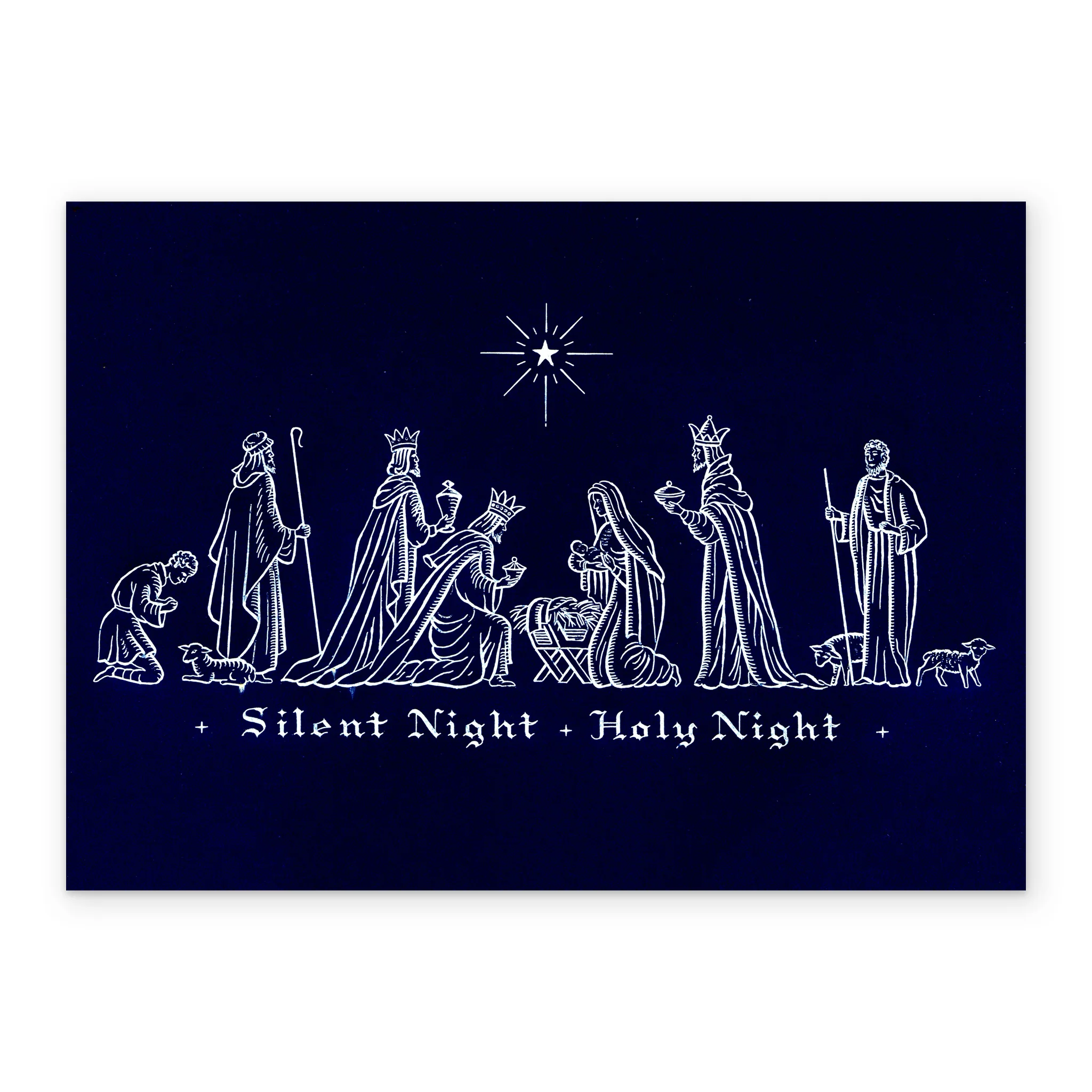 Personalised Silent Night Holy Night Christmas Card - Image 2