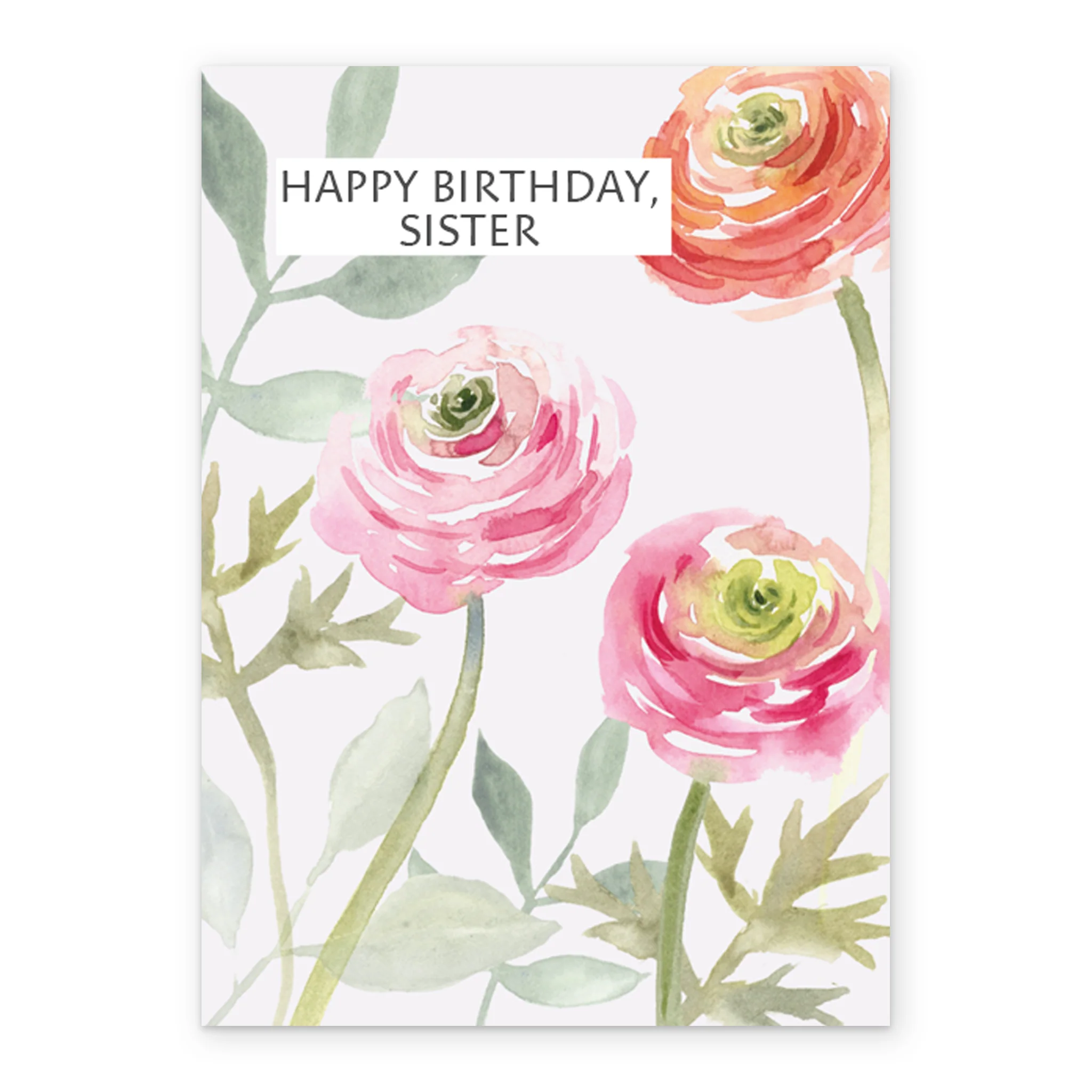 Personalised Sister Birthday Flowers Card - Image 2