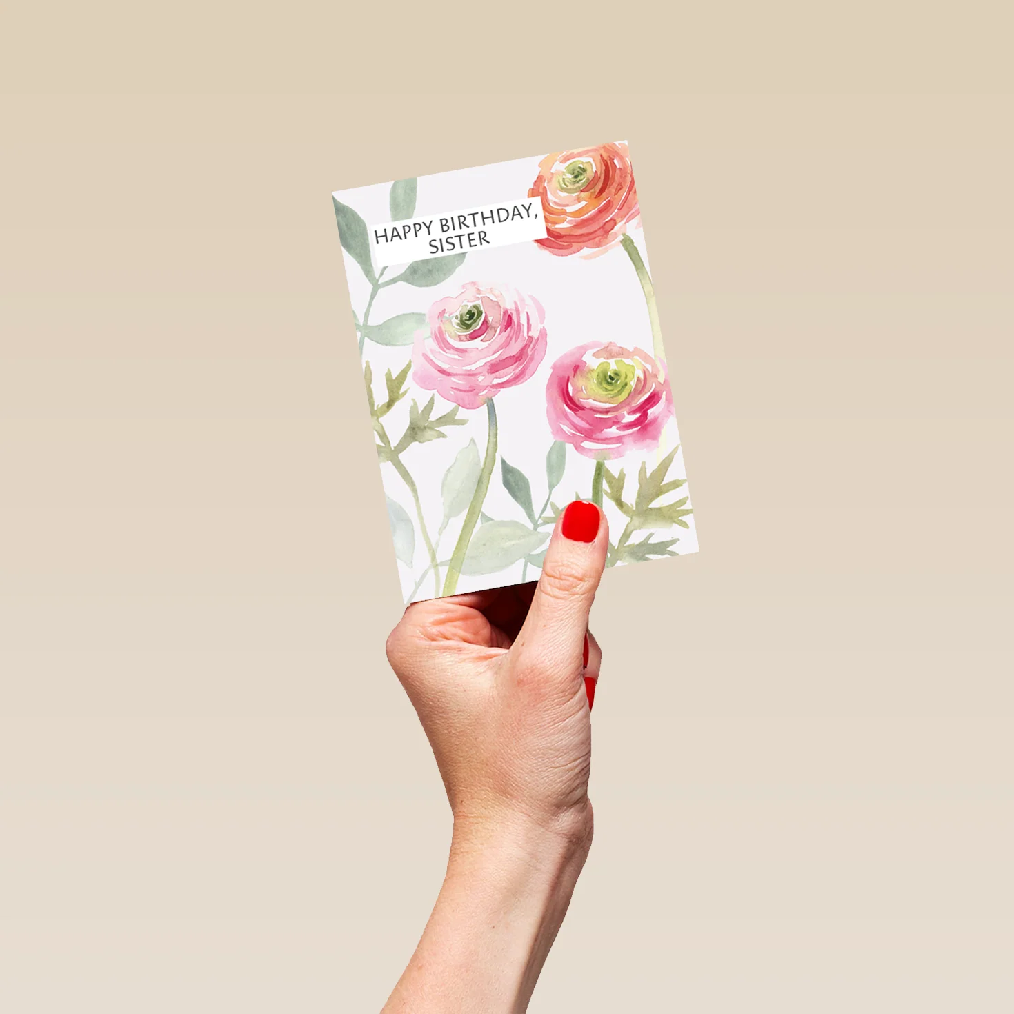 Personalised Sister Birthday Flowers Card - Image 4