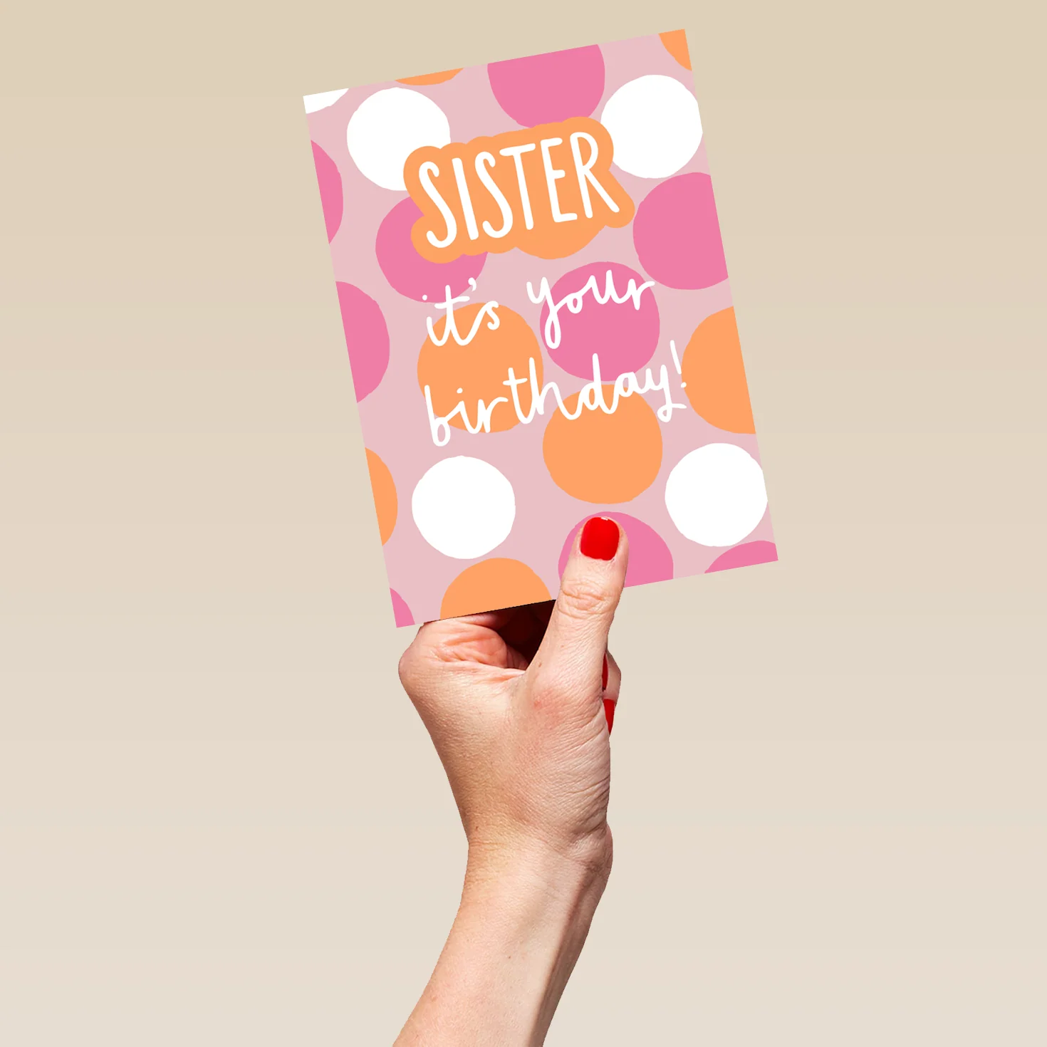 Personalised Sister Contemporary Text Card - Image 5