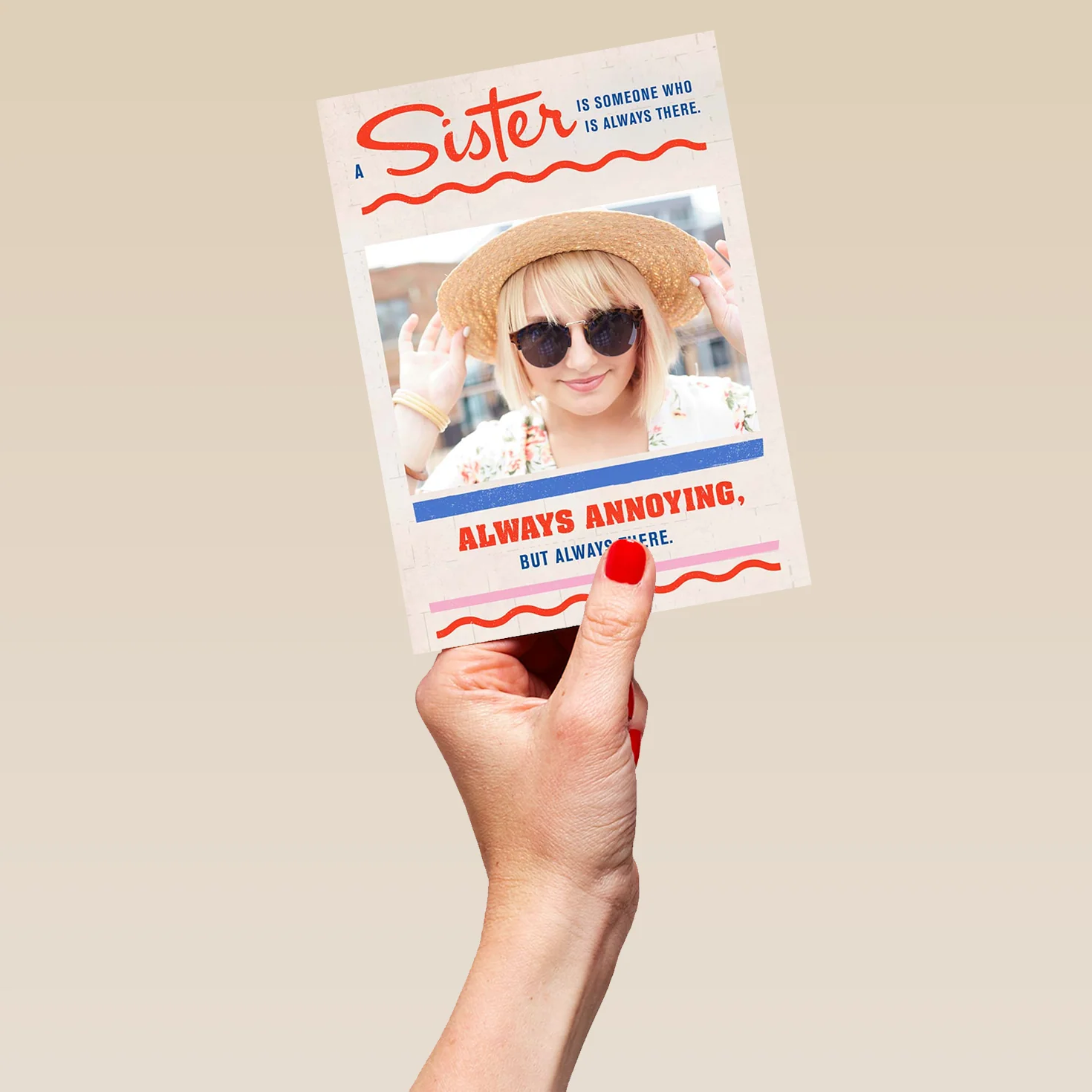 Personalised Sister Photo Poster Card - Image 5