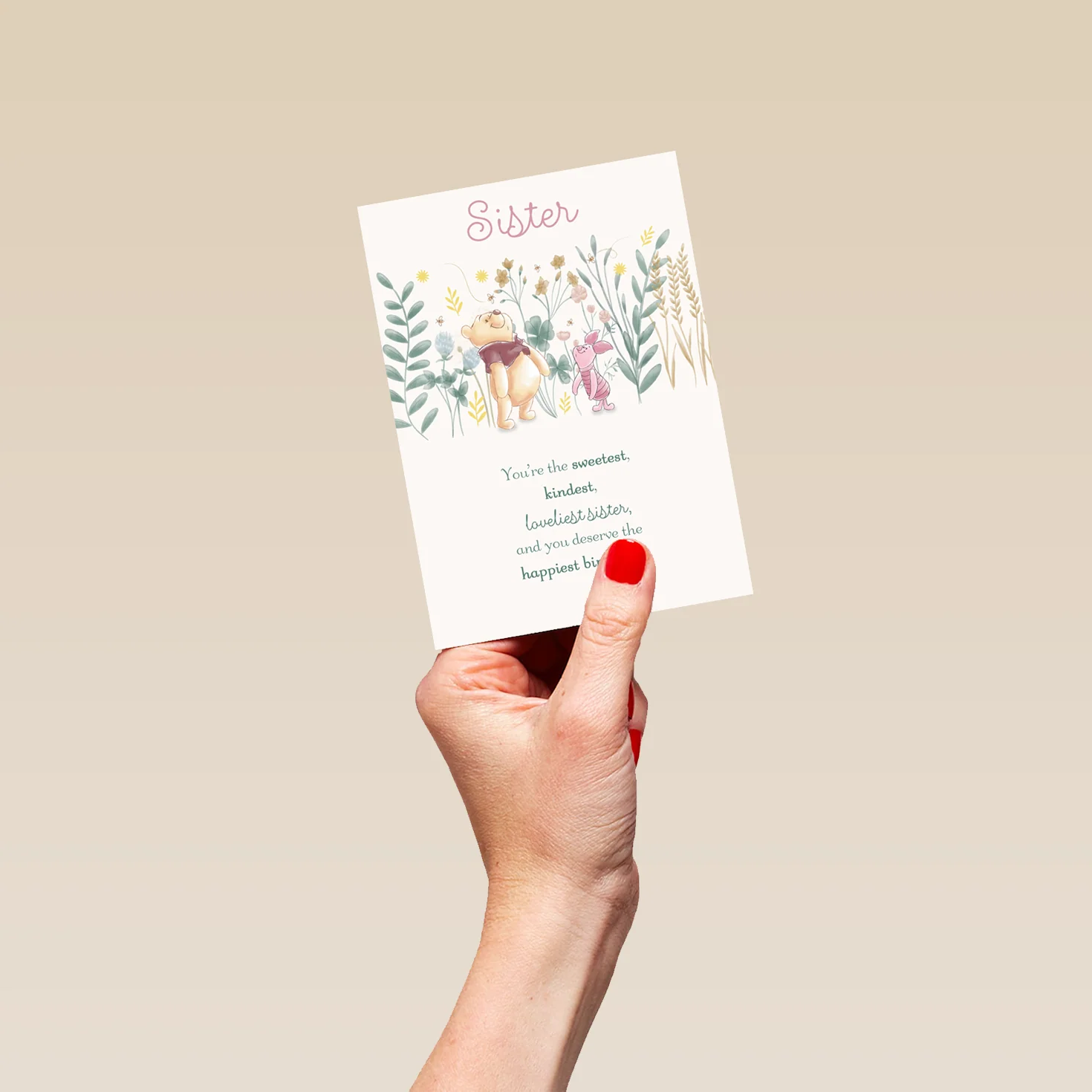 Personalised Sister Winnie the Pooh & Piglet Birthday Card - Image 4