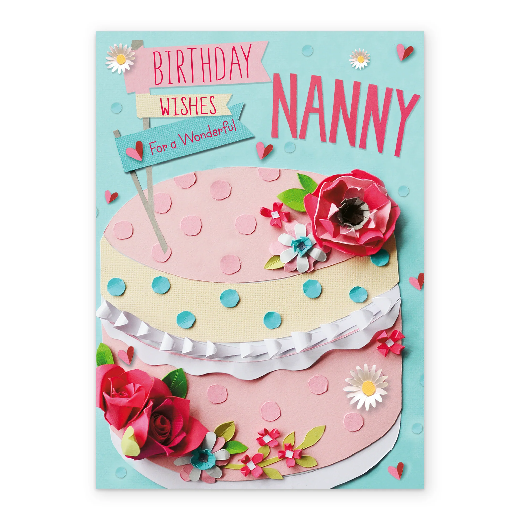 Personalised Slice Of Cake Birthday Card For Nanny - Image 2