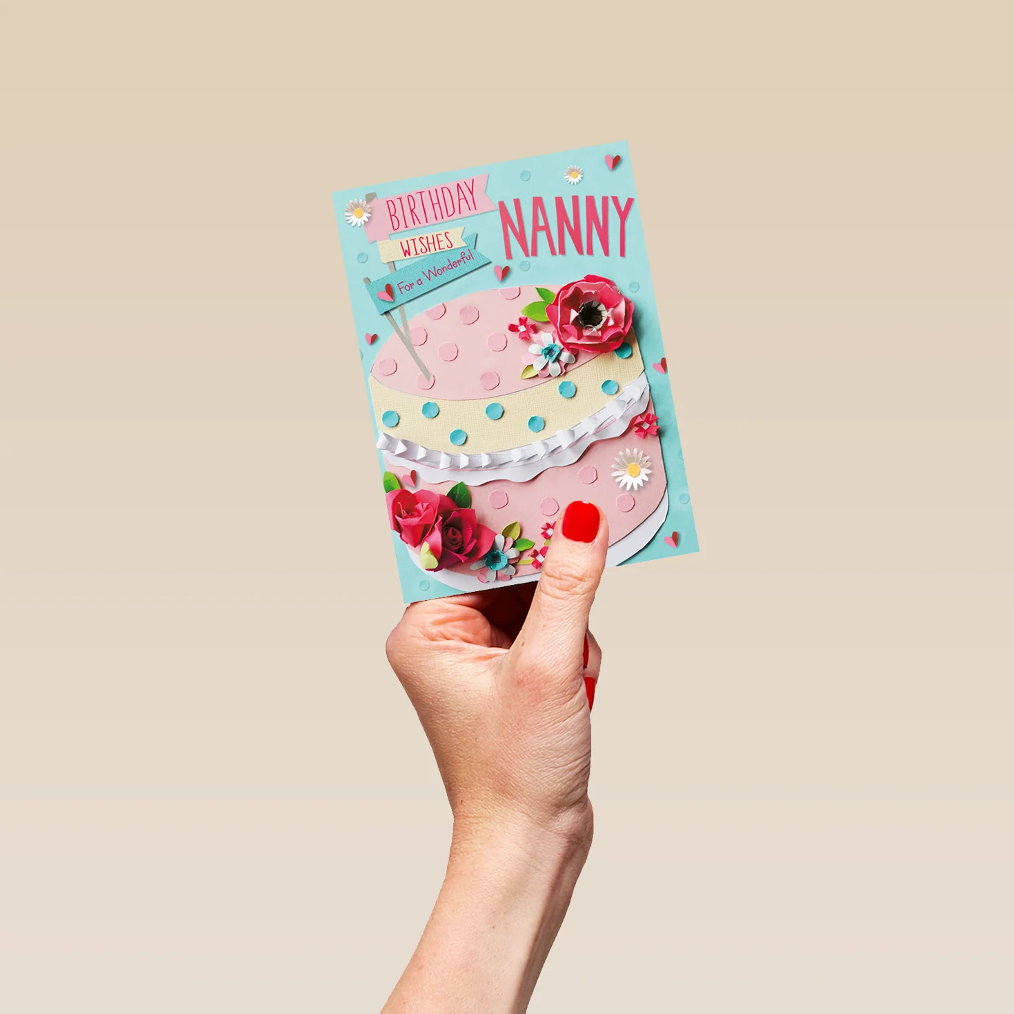 Personalised Slice Of Cake Birthday Card For Nanny - Image 4