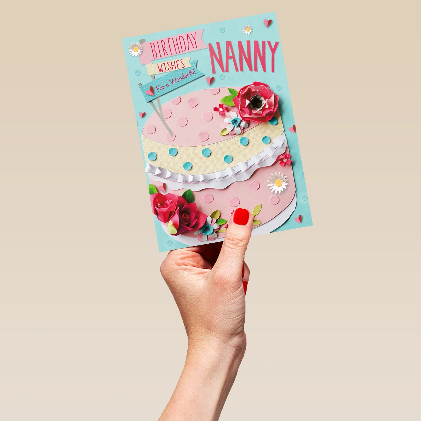 Personalised Slice Of Cake Birthday Card For Nanny - Image 5