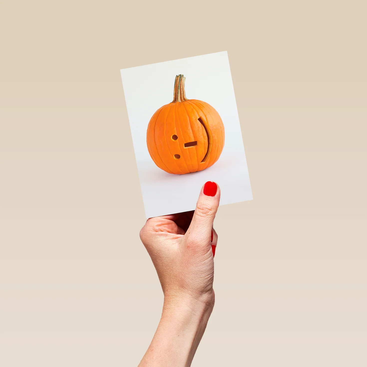 Personalised Smiling Pumpkin Halloween Card - Image 4