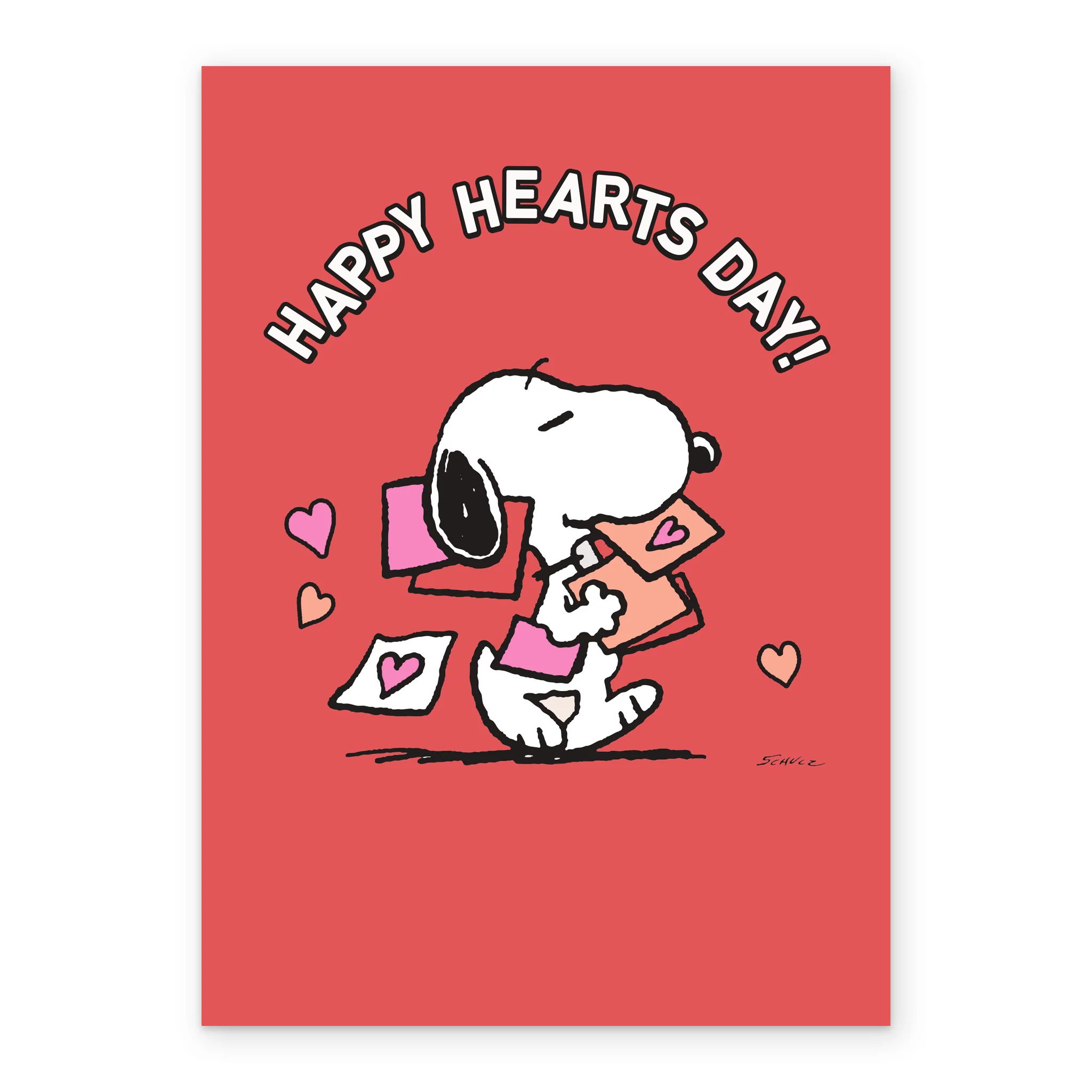 Personalised PEANUTS™ SNOOPY Happy Hearts Day Valentine's Day Card - Image 2