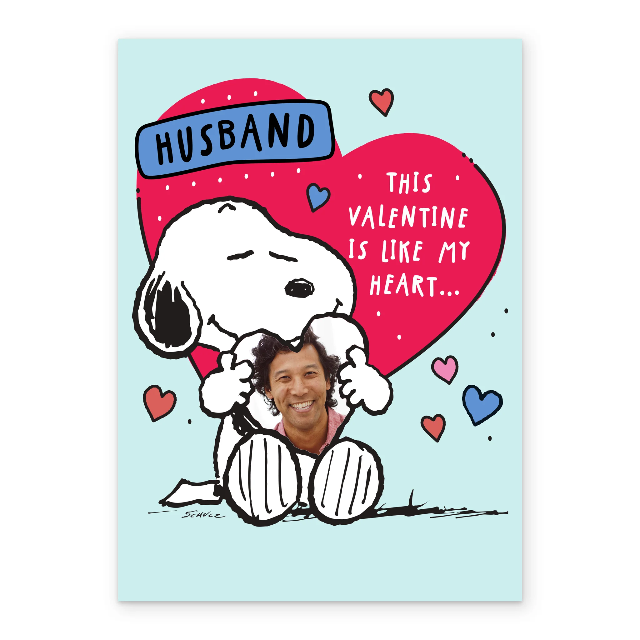 Personalised SNOOPY Valentine's Day Card For Husband - Image 2