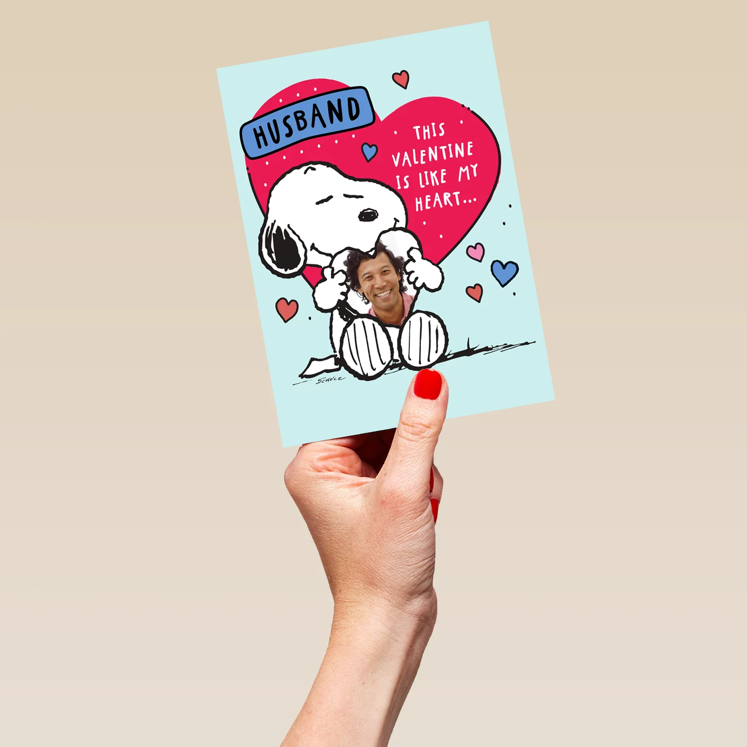 Personalised SNOOPY Valentine's Day Card For Husband - Image 5