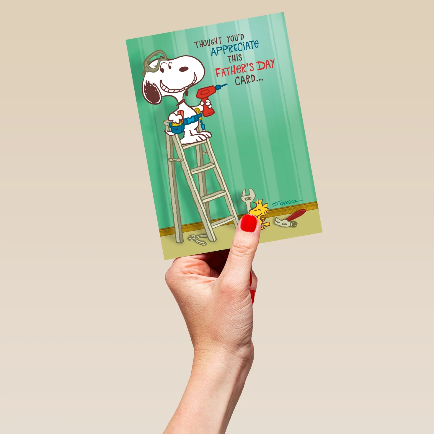 Personalised SNOOPY & WOODSTOCK DIY Father's Day Card - Image 5