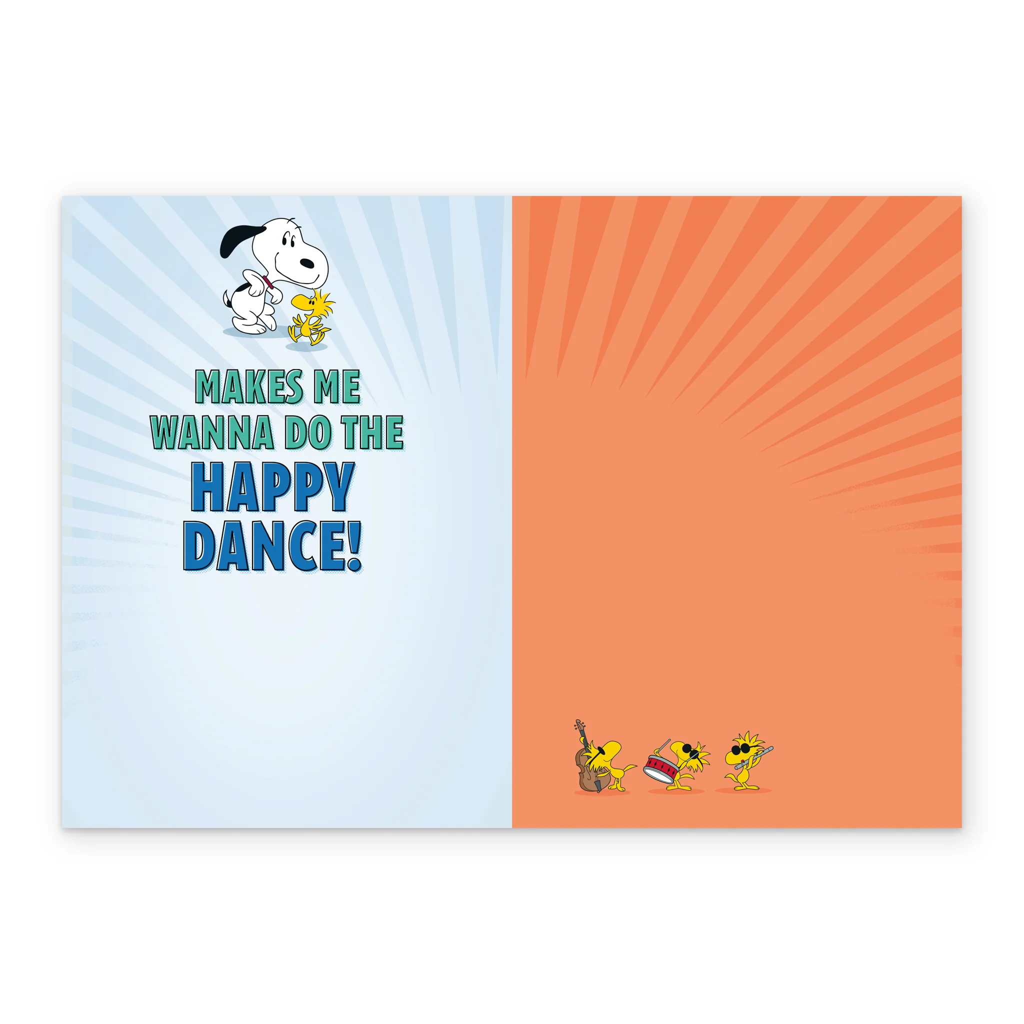 Personalised SNOOPY & WOODSTOCK Happy Dance Father's Day Card for Dad - Image 3