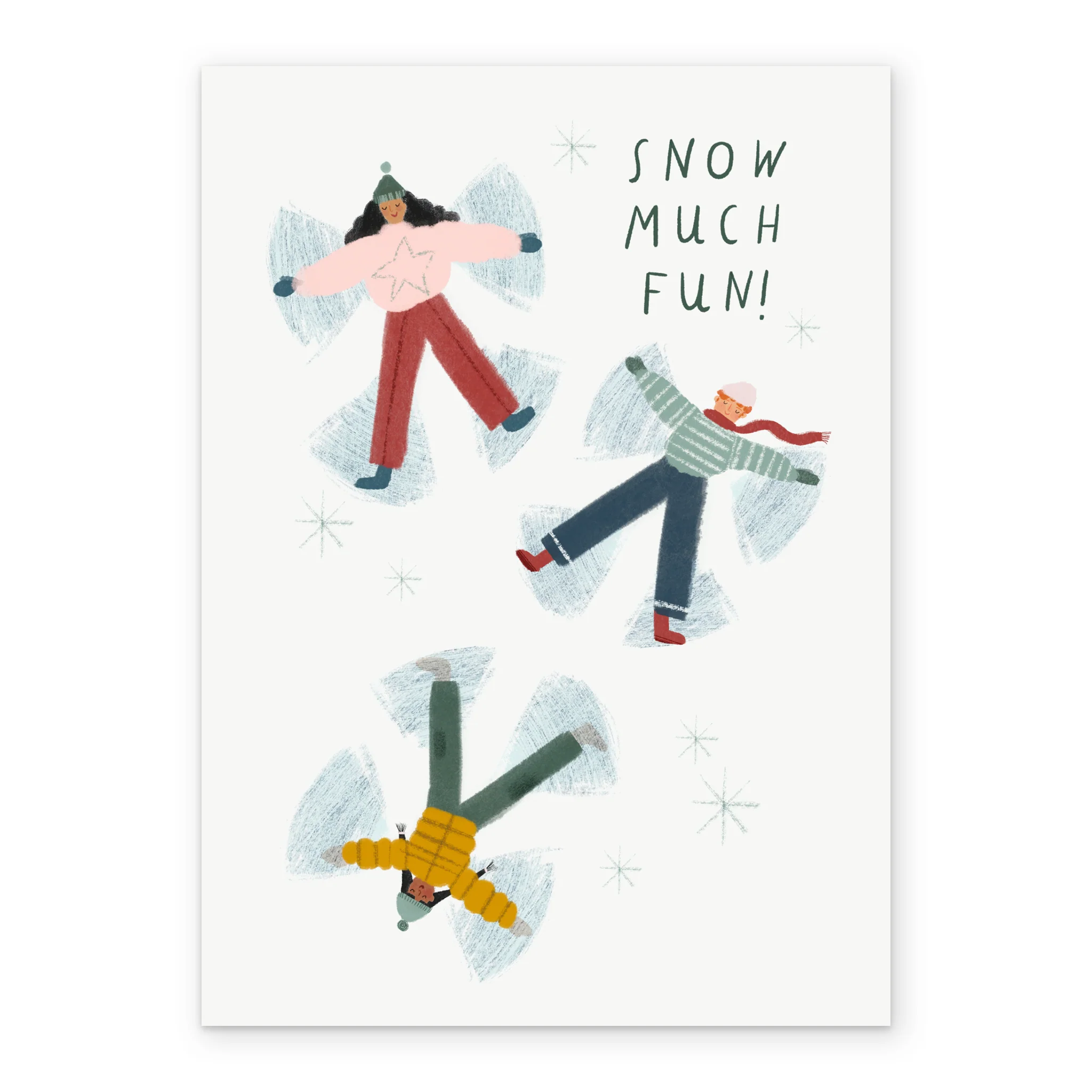 Personalised Snow Angel Christmas Card - Image 2
