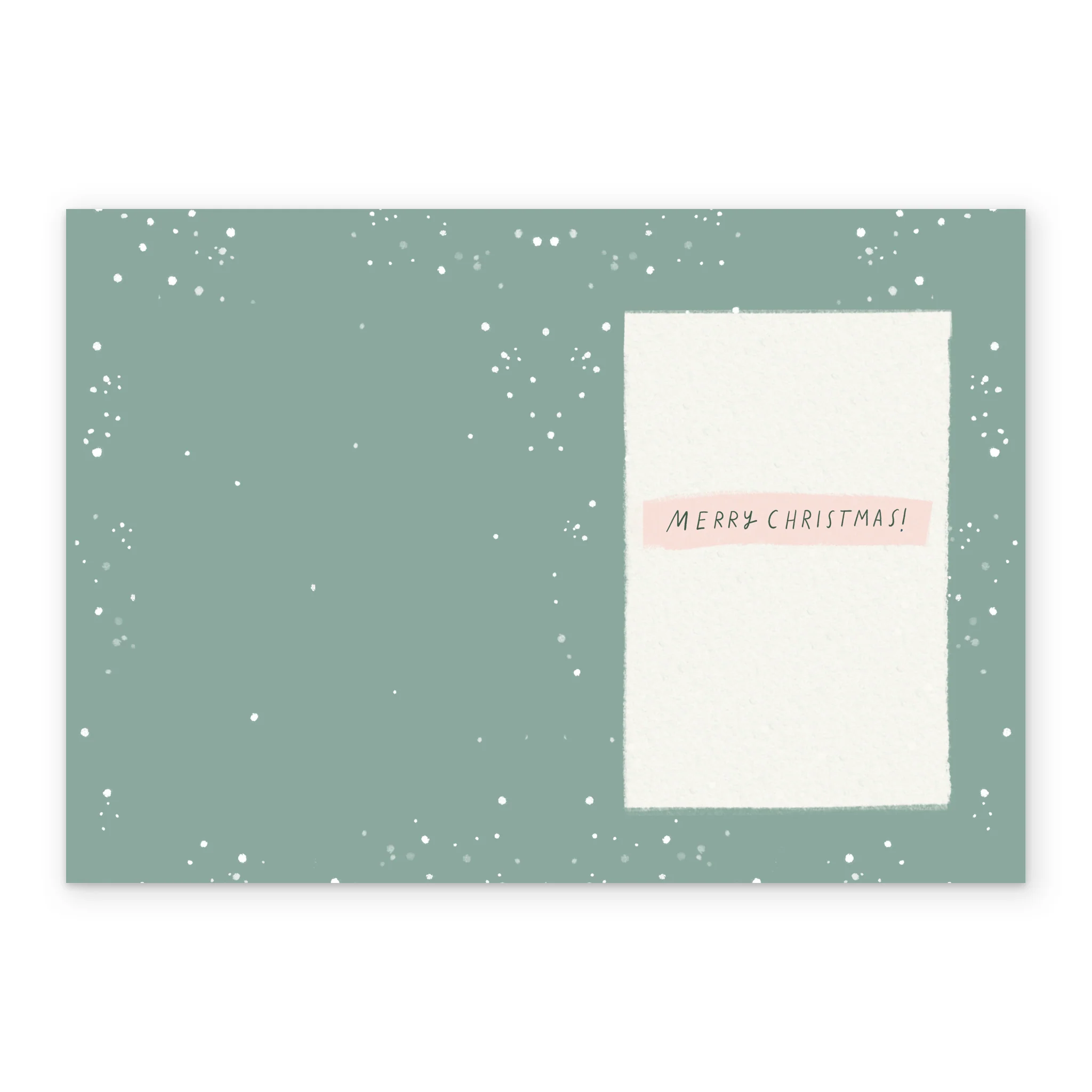 Personalised Snow Angel Christmas Card - Image 3