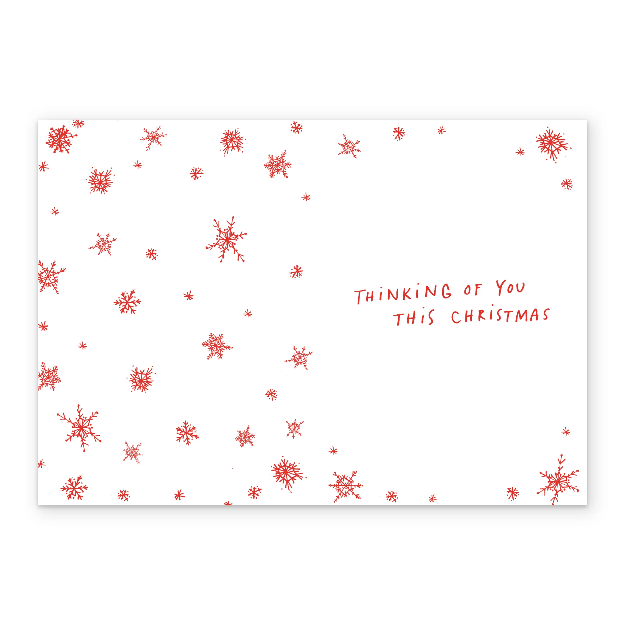 Personalised Snowflakes And Heart Christmas Card - Image 3