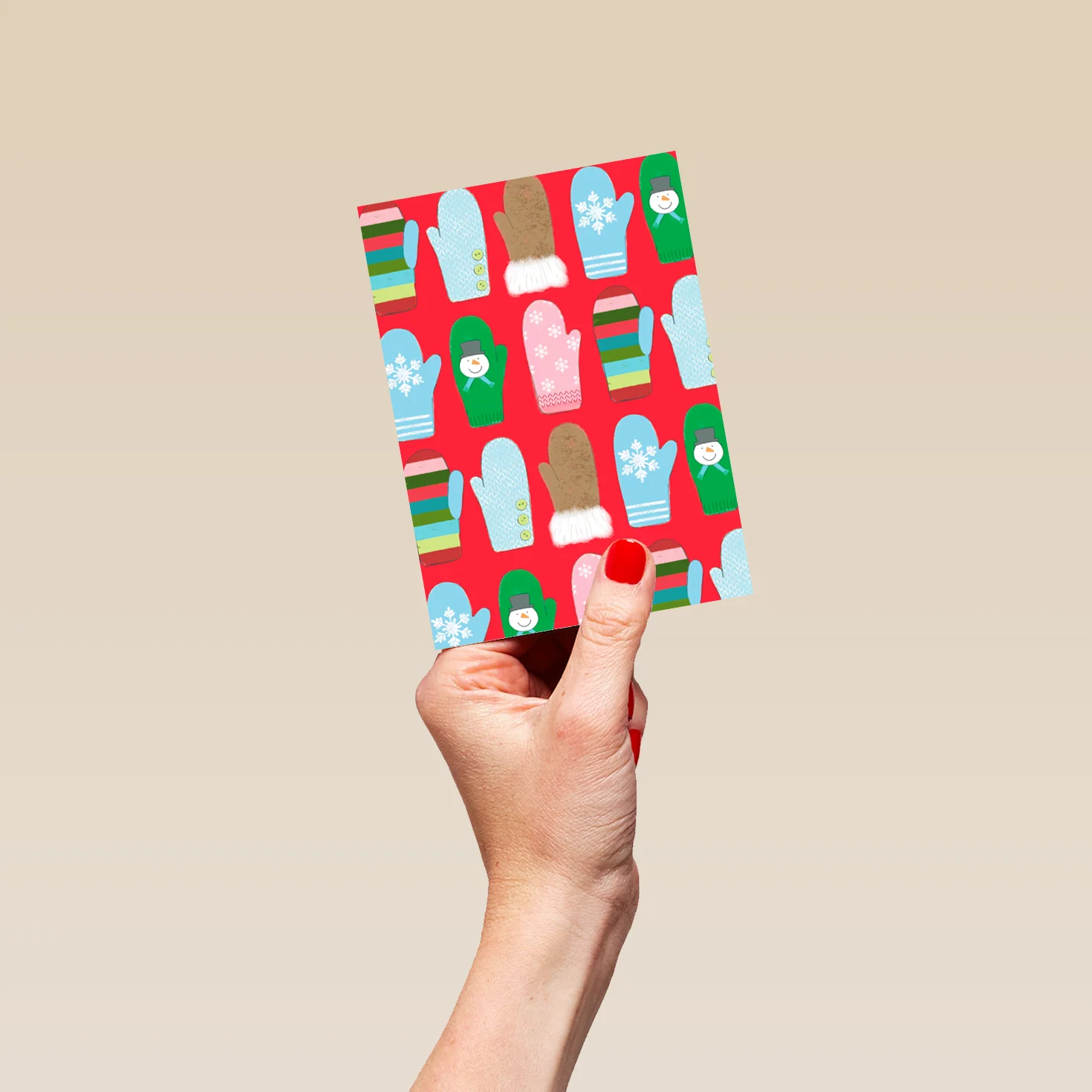 Personalised Fun Mittens Christmas Card - Image 4