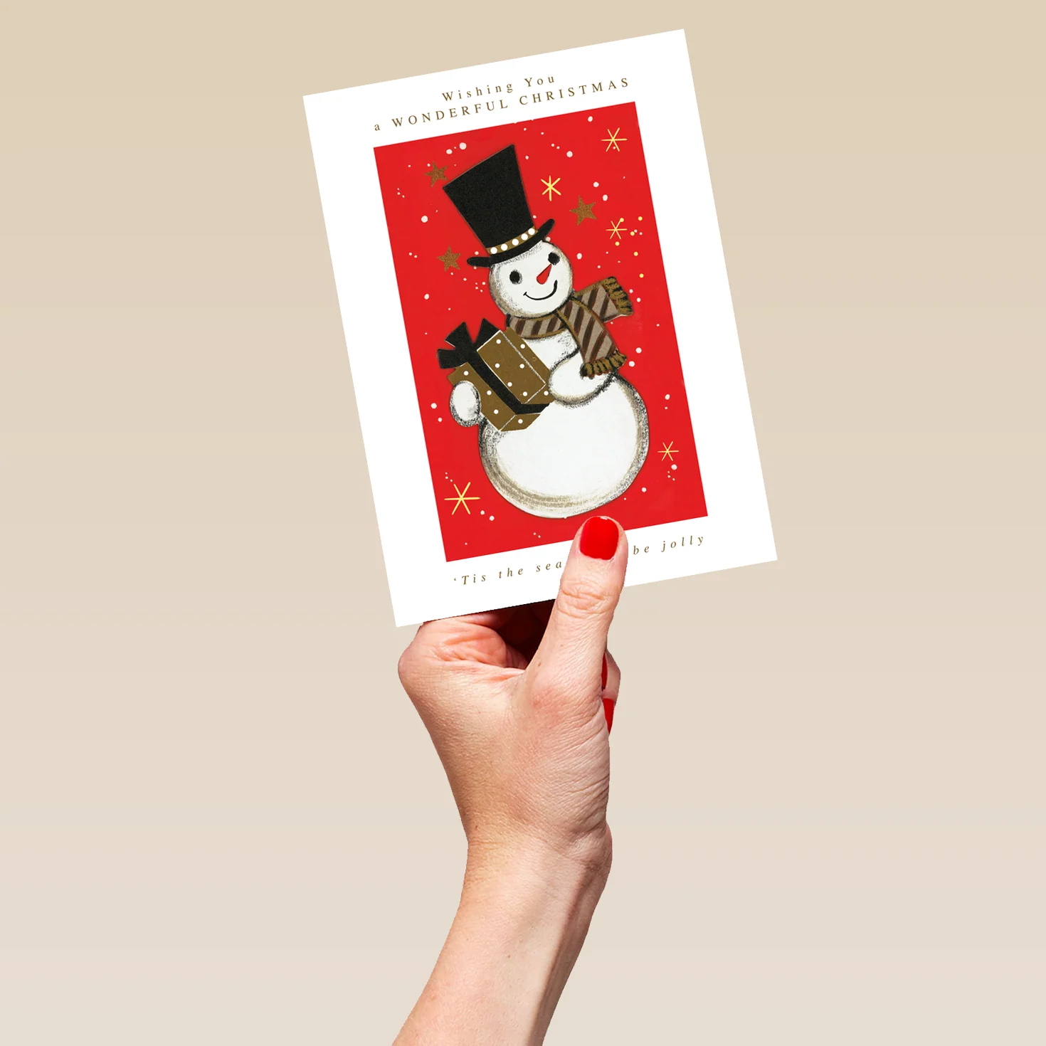 Personalised Snowman Christmas Hallmark Heritage Card - Image 5