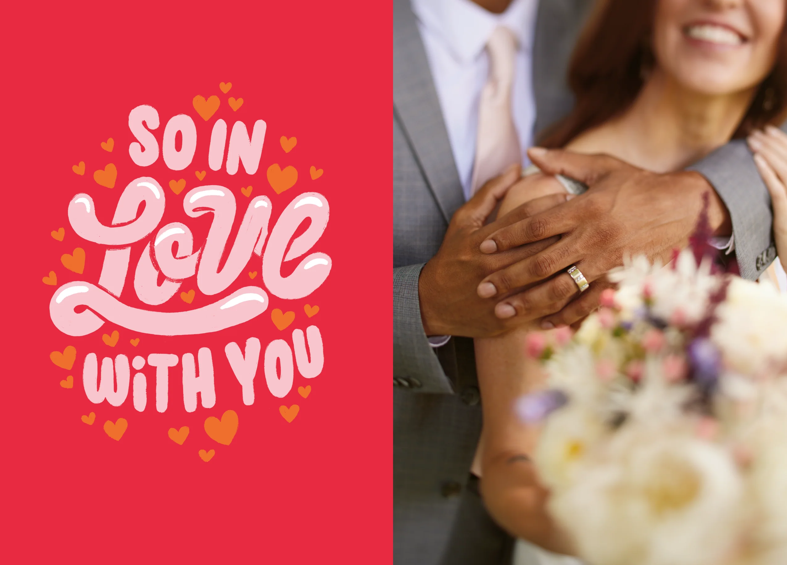 Personalised 'So In Love With You' Photo Upload Valentine's Day Card