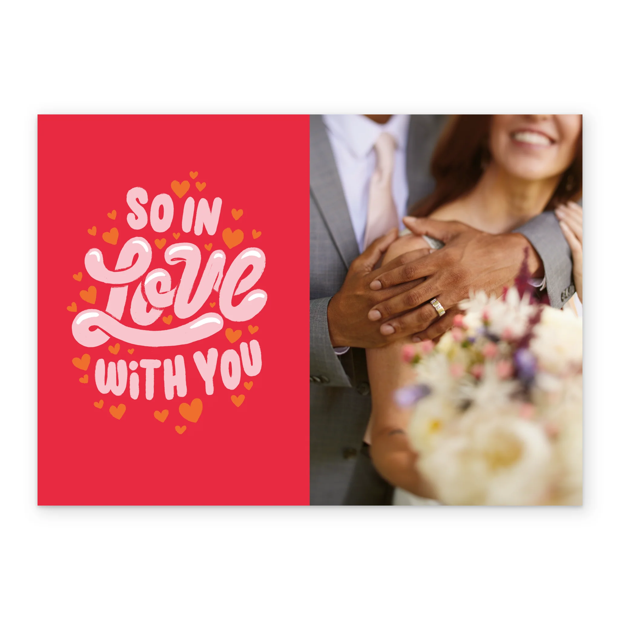 Personalised 'So In Love With You' Photo Upload Valentine's Day Card - Image 2