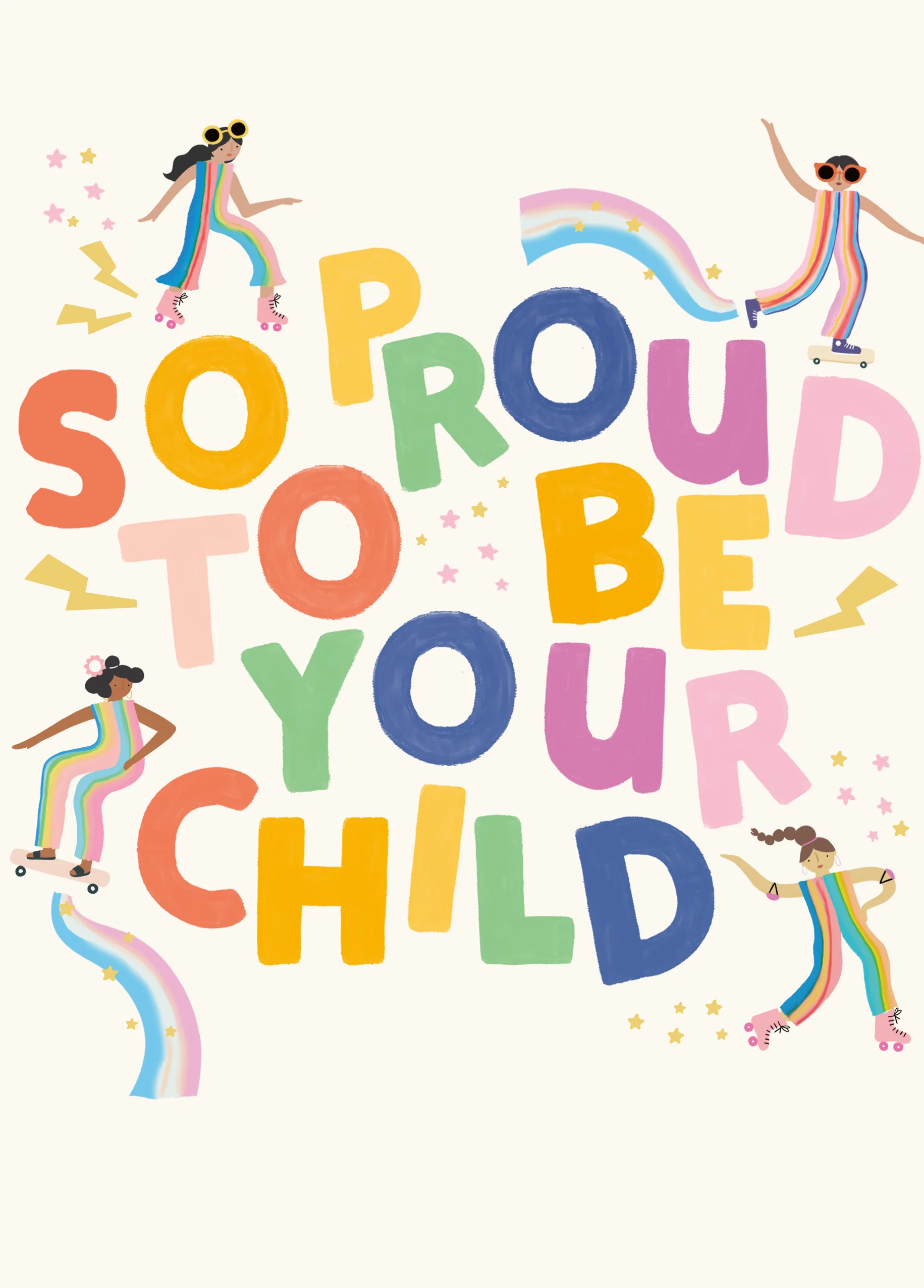 Personalised So Proud to Be Your Child Rainbow Mother's Day Card