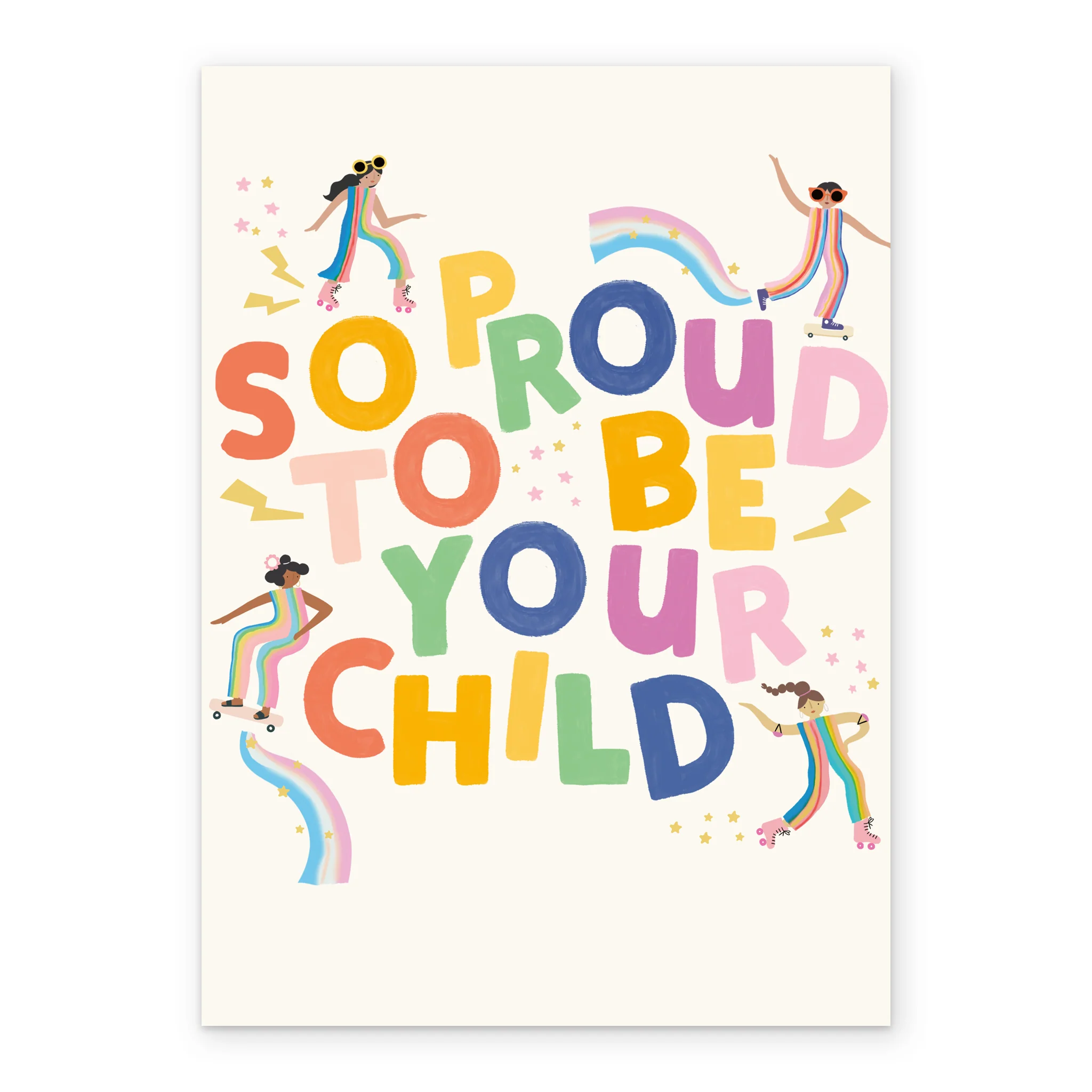 Personalised So Proud to Be Your Child Rainbow Mother's Day Card - Image 2
