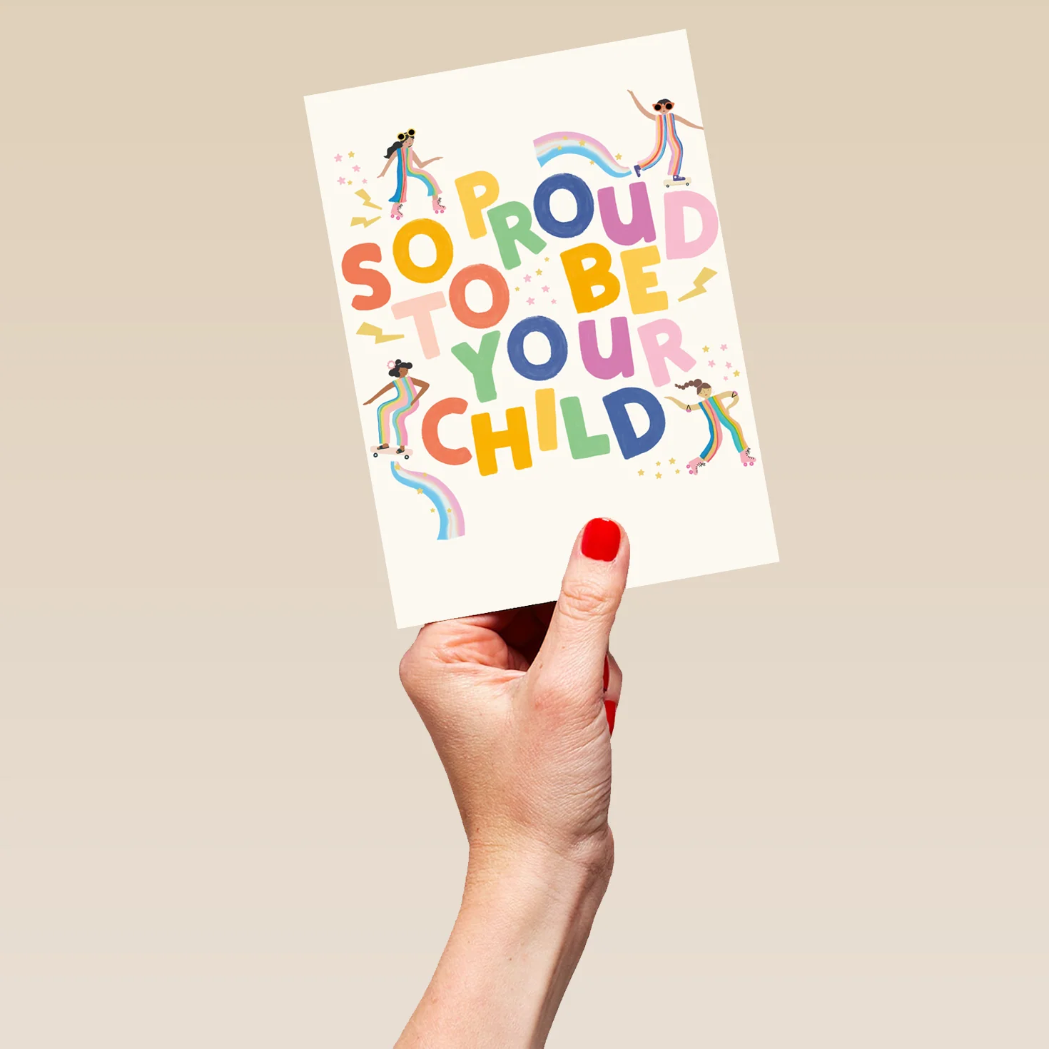 Personalised So Proud to Be Your Child Rainbow Mother's Day Card - Image 5