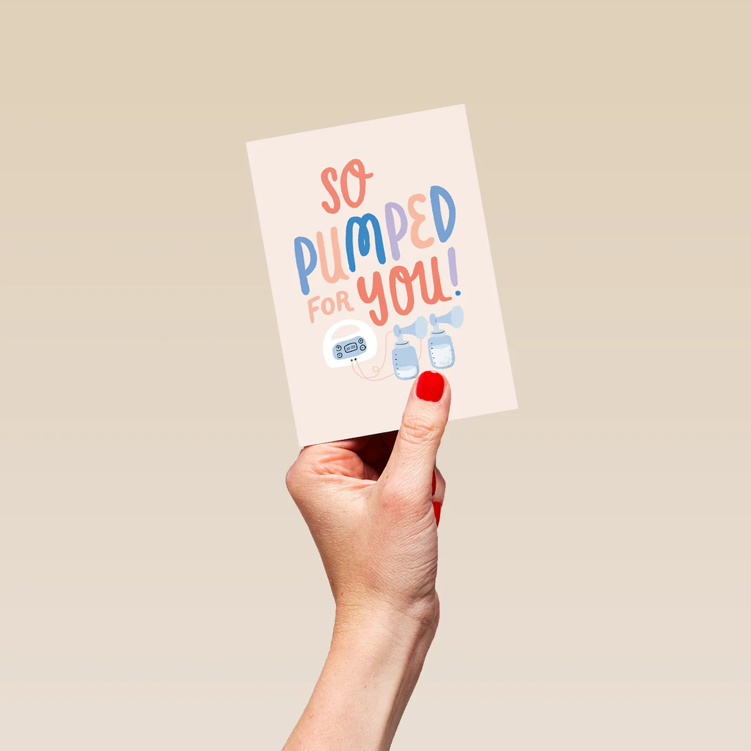 Personalised 'So Pumped For You!' New Baby Card - Image 4