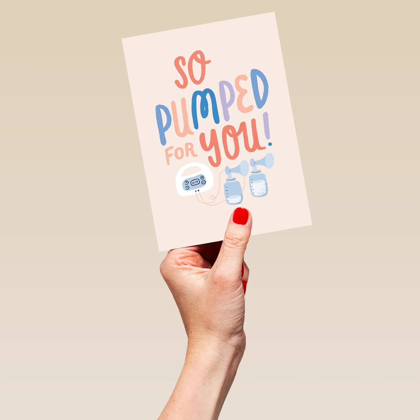 Personalised 'So Pumped For You!' New Baby Card - Image 5