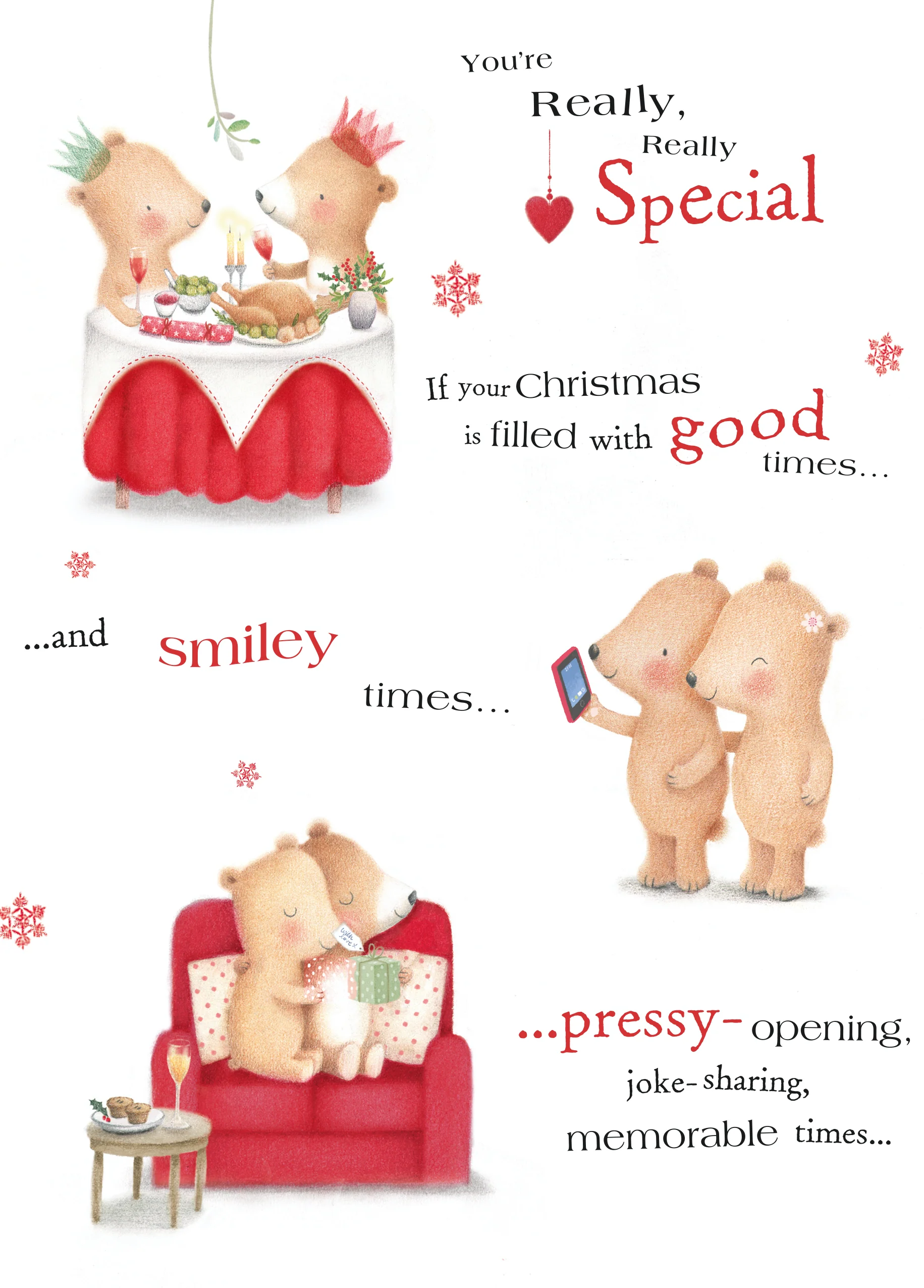 Personalised Someone Special Poem Christmas Card