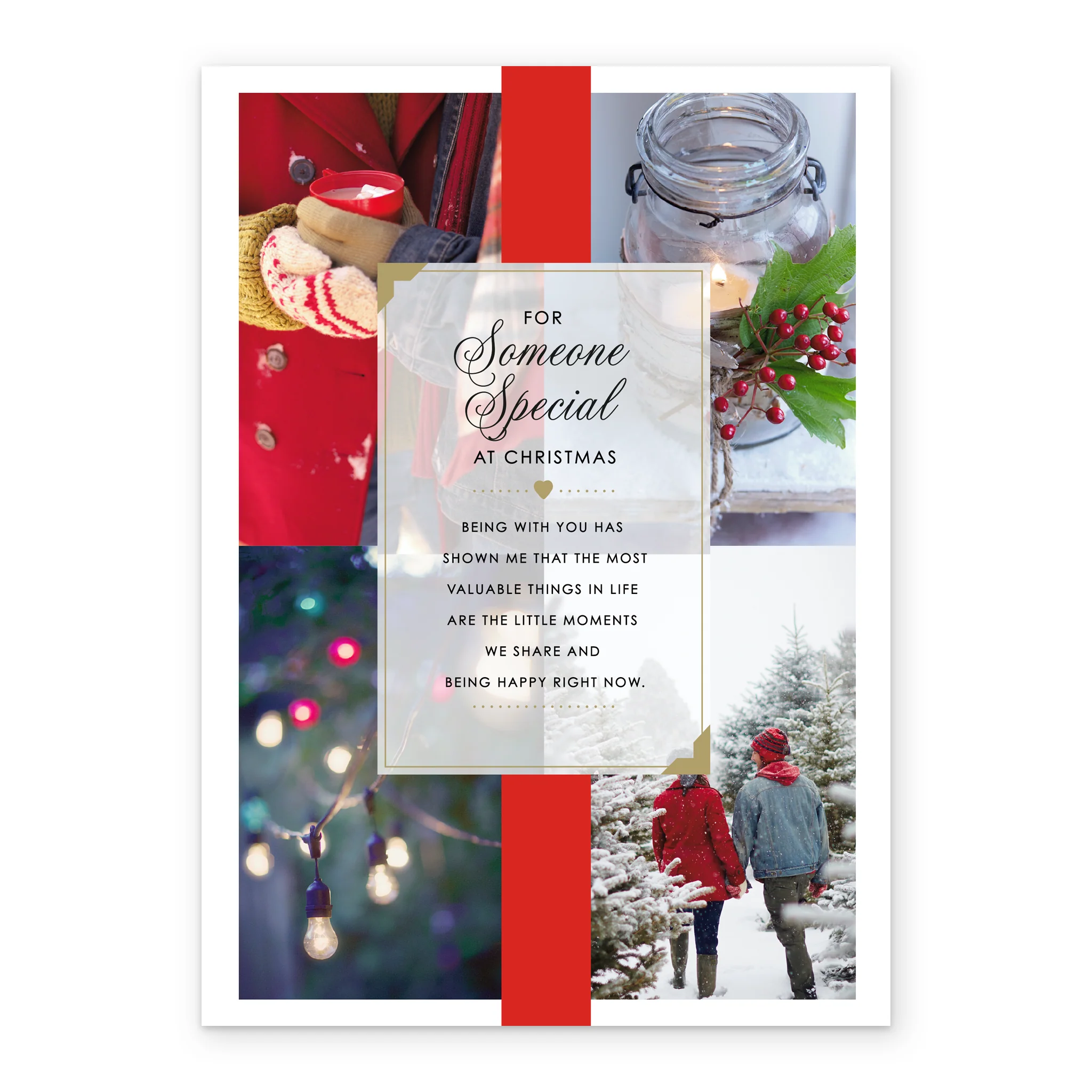 Personalised Someone Special Ribbon Poem Christmas Card - Image 2