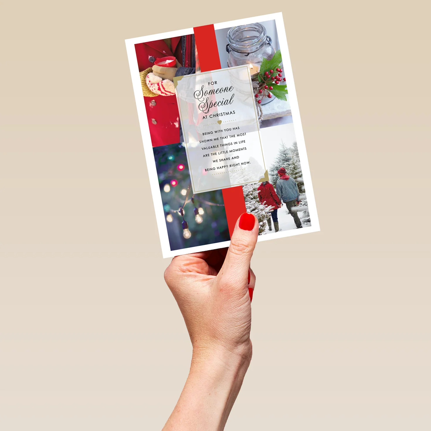 Personalised Someone Special Ribbon Poem Christmas Card - Image 5
